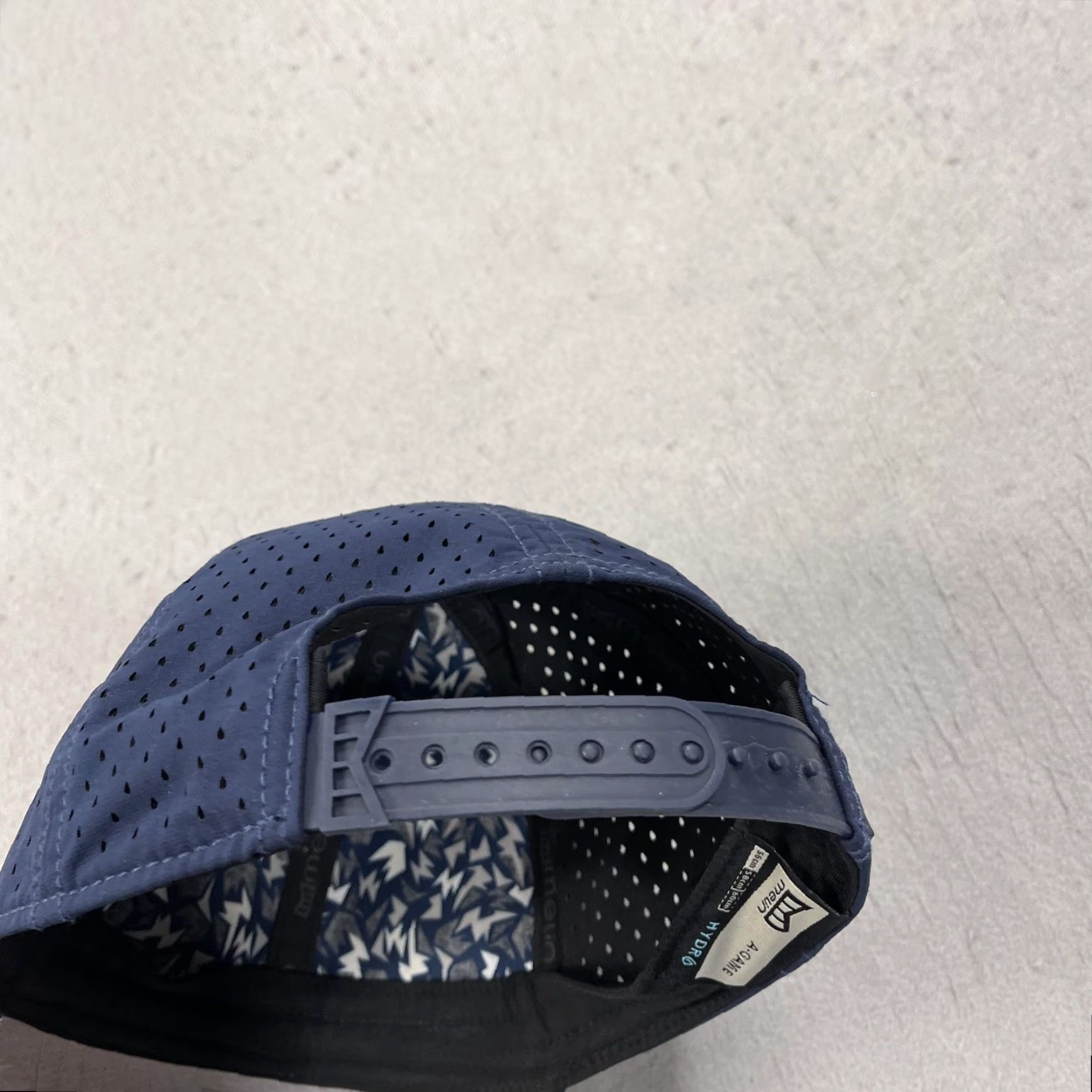 melin Melin A-Game Hydro Snapback Hat Cap Mens Blue 56CM Water Resistant Quick Dry Breathable Adjustable Summer Casual Travel Size ONE SIZE - 5 Thumbnail