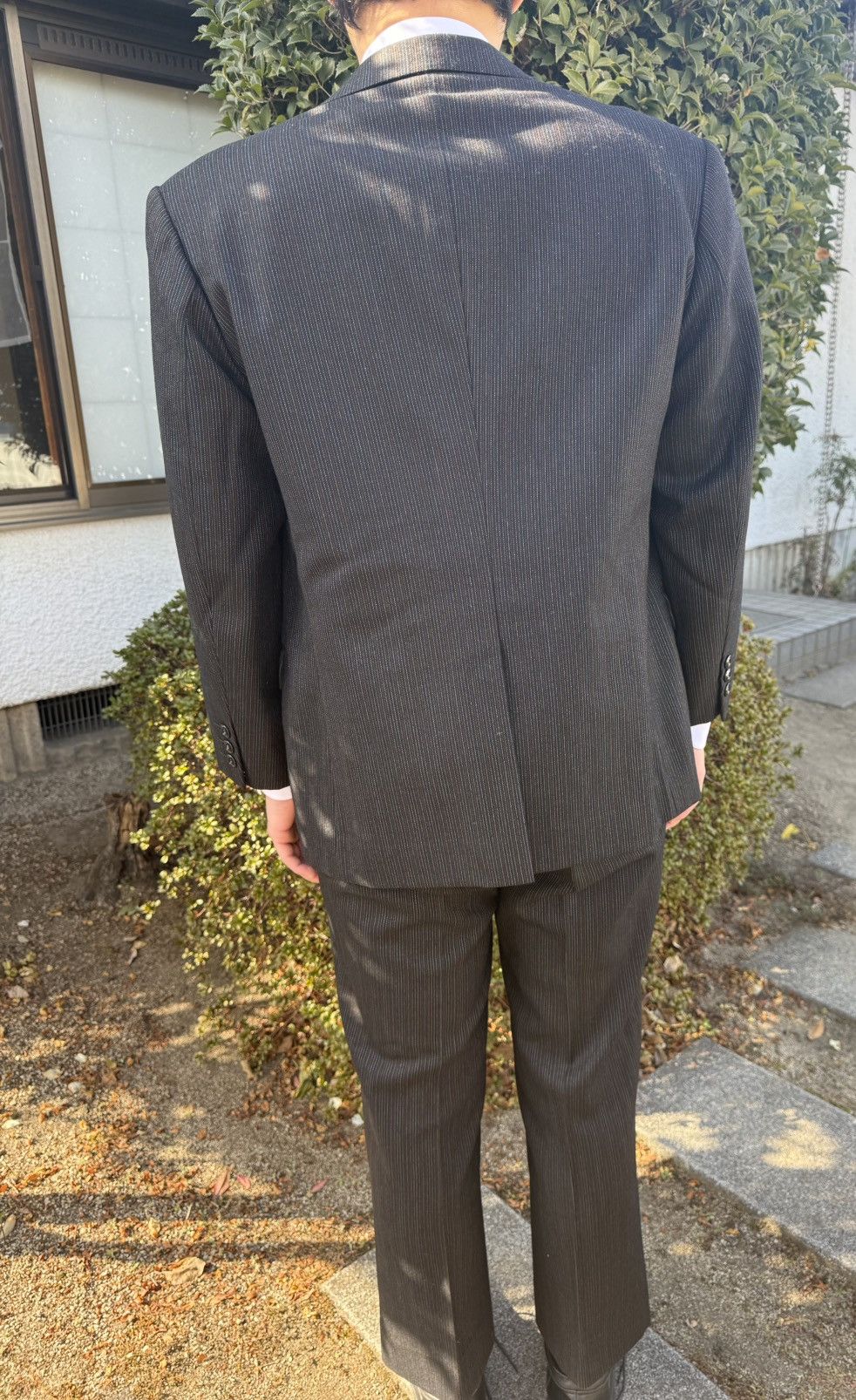 Other Vintage REFINE SUPER ALL WOOLBlueGrey Pinstripe 3-Piece Suit Size 42R - 18 Thumbnail