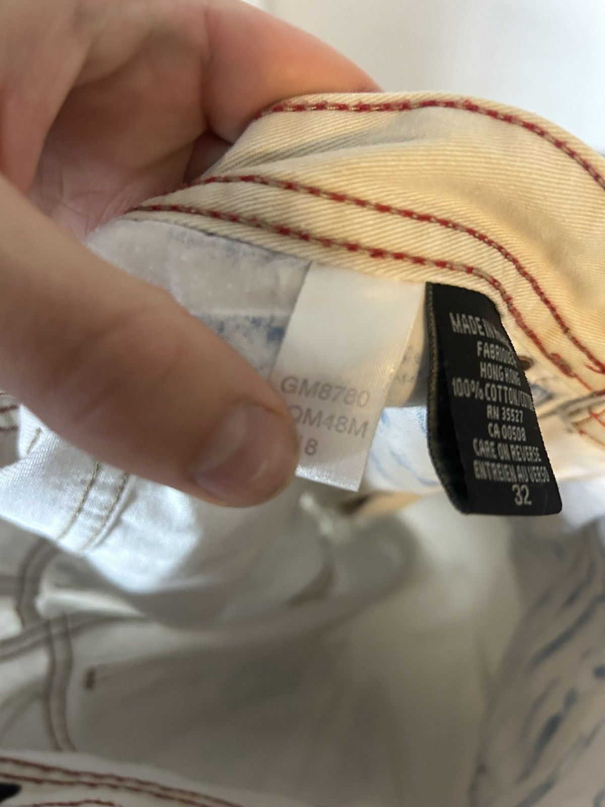 Marithe + Francois Girbaud Martine Françoise Girbaud Graphic Distressed Jeans - Size 32 Size US 32 / EU 48 - 18 Thumbnail