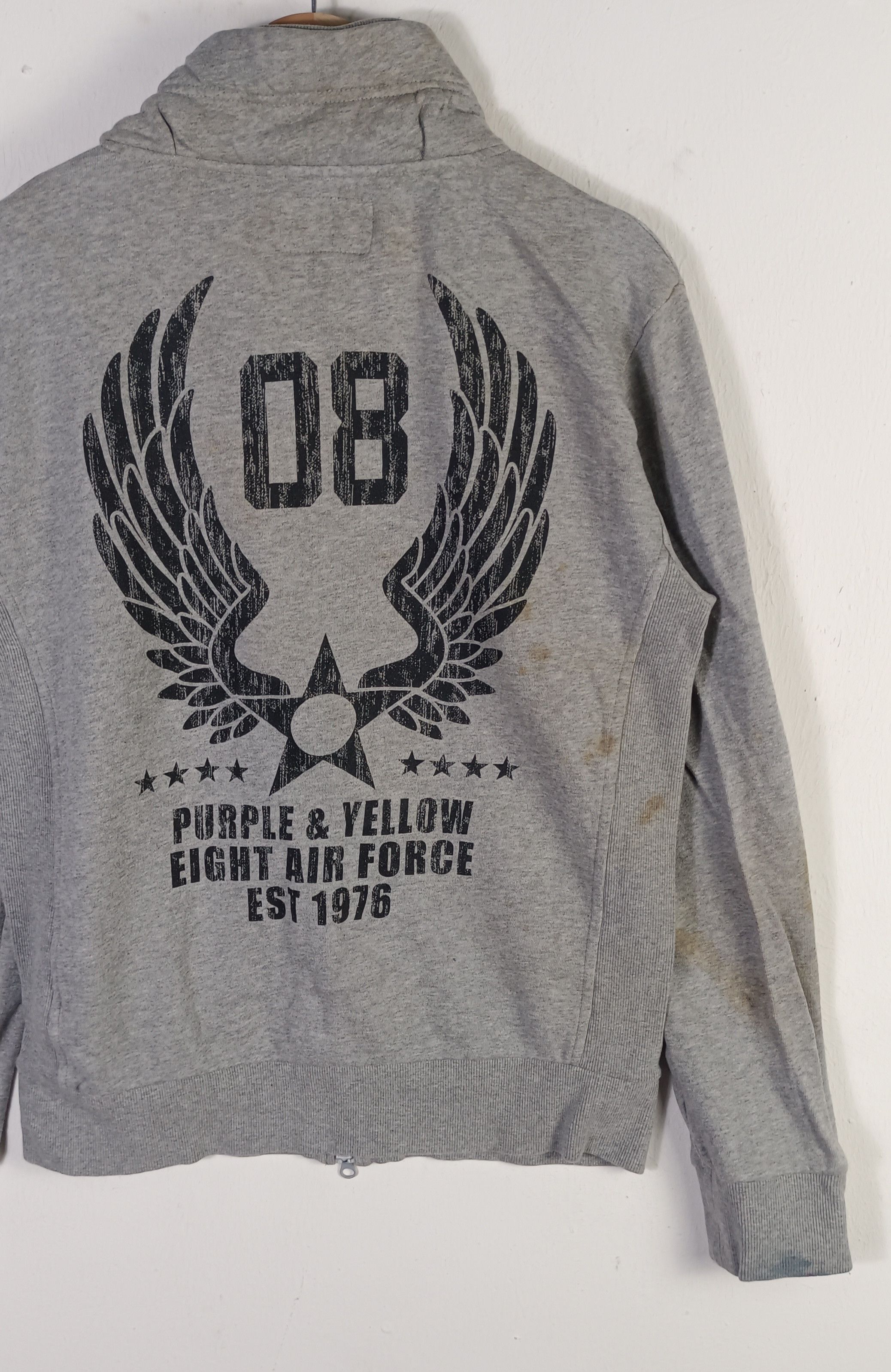Japanese Brand Purples&Yellow Eight Air Force EST 1976 Size US XL / EU 56 / 4 - 7 Thumbnail