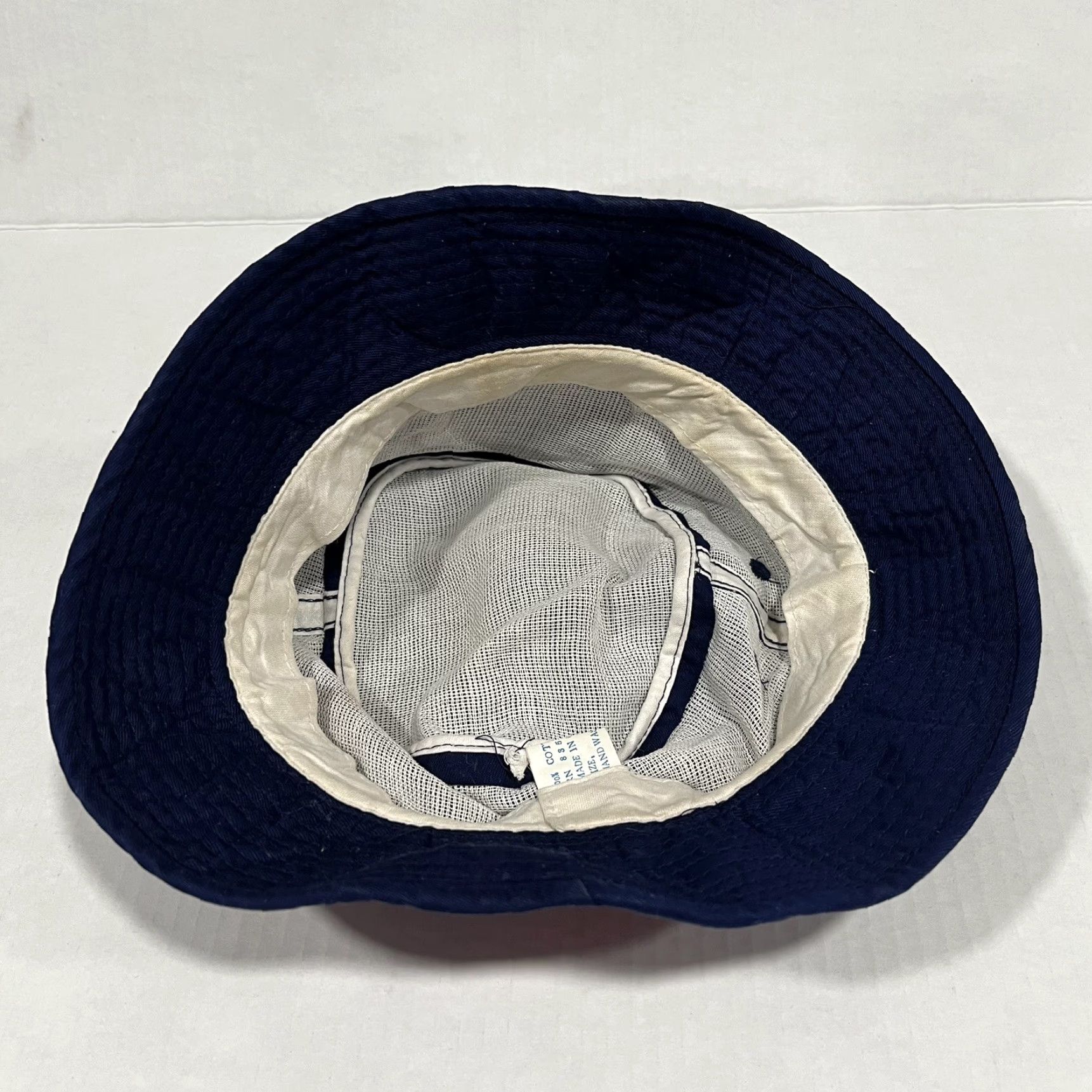Vintage VINTAGE Hyder Alaska Bucket Hat Cap Navy Blue Red Bald Eagle Patch Size M/L Men Bucket Hat Blue USA 90s Outdoor Vintage Mens Size ONE SIZE - 6 Thumbnail