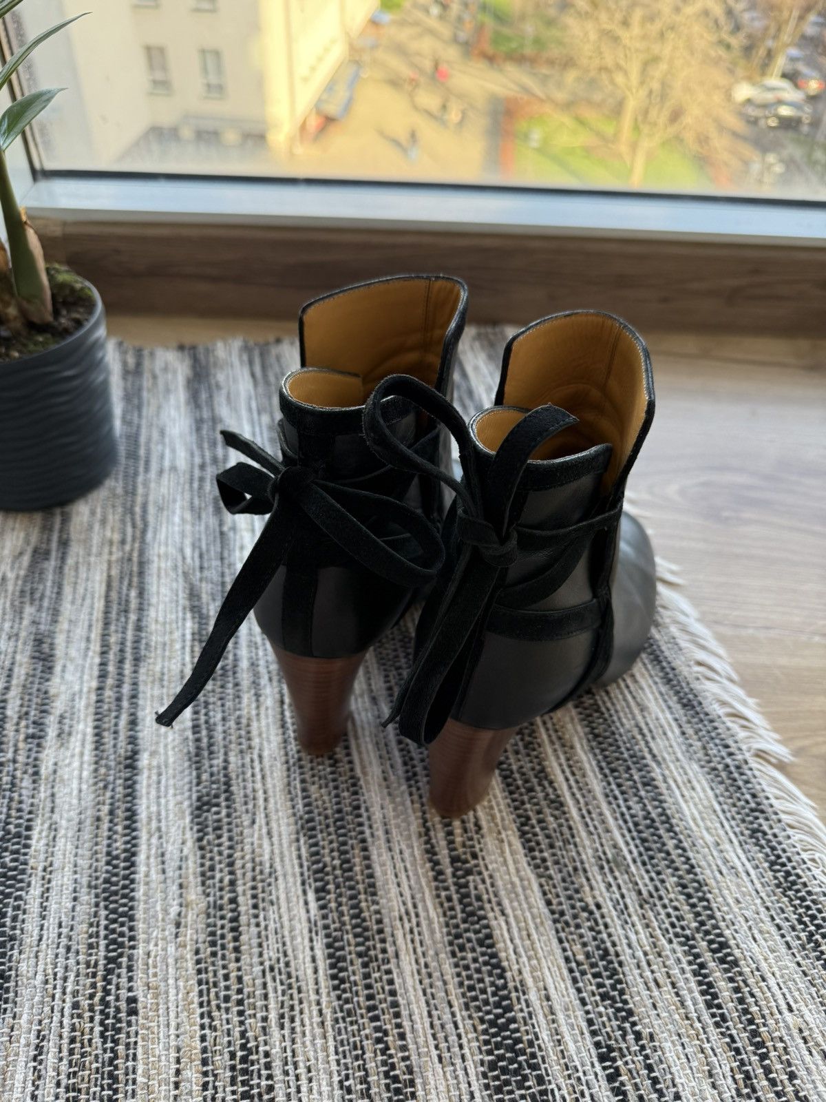 Sezane SEZANE BOOTS WOMENS SLIPON BLOCK HELL LEATHER BOOTIES CASUAL Size US 8 / IT 38 - 14 Thumbnail