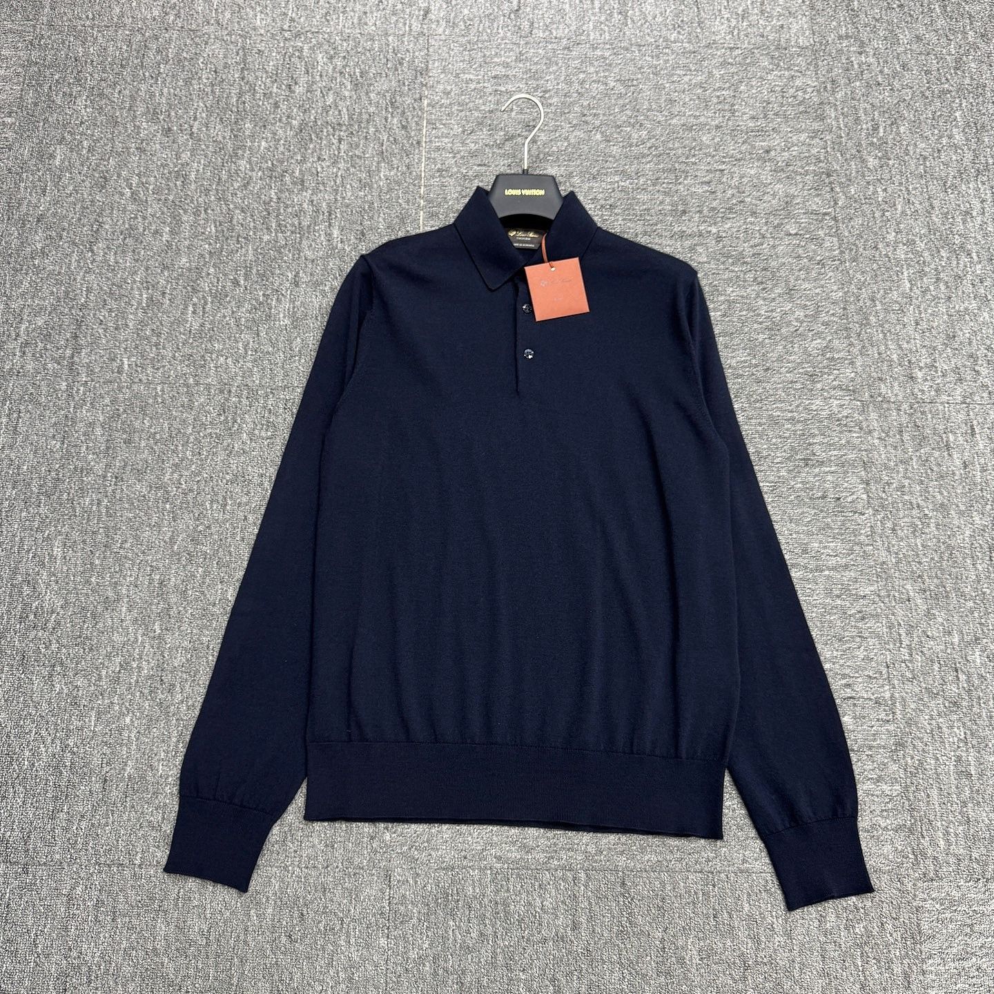 Loro Piana Loro Piana Virgin Wool Long Sleeve Polo Size S Size US S / EU 44-46 / 1 - 1 Thumbnail