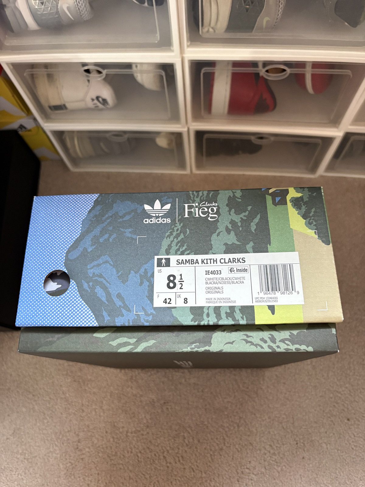 Adidas × Clarks × Ronnie Fieg Adidas x Kith x Clarks 8th Street Samba White Black Size 8.5 Size US 8.5 / EU 41-42 - 10 Thumbnail