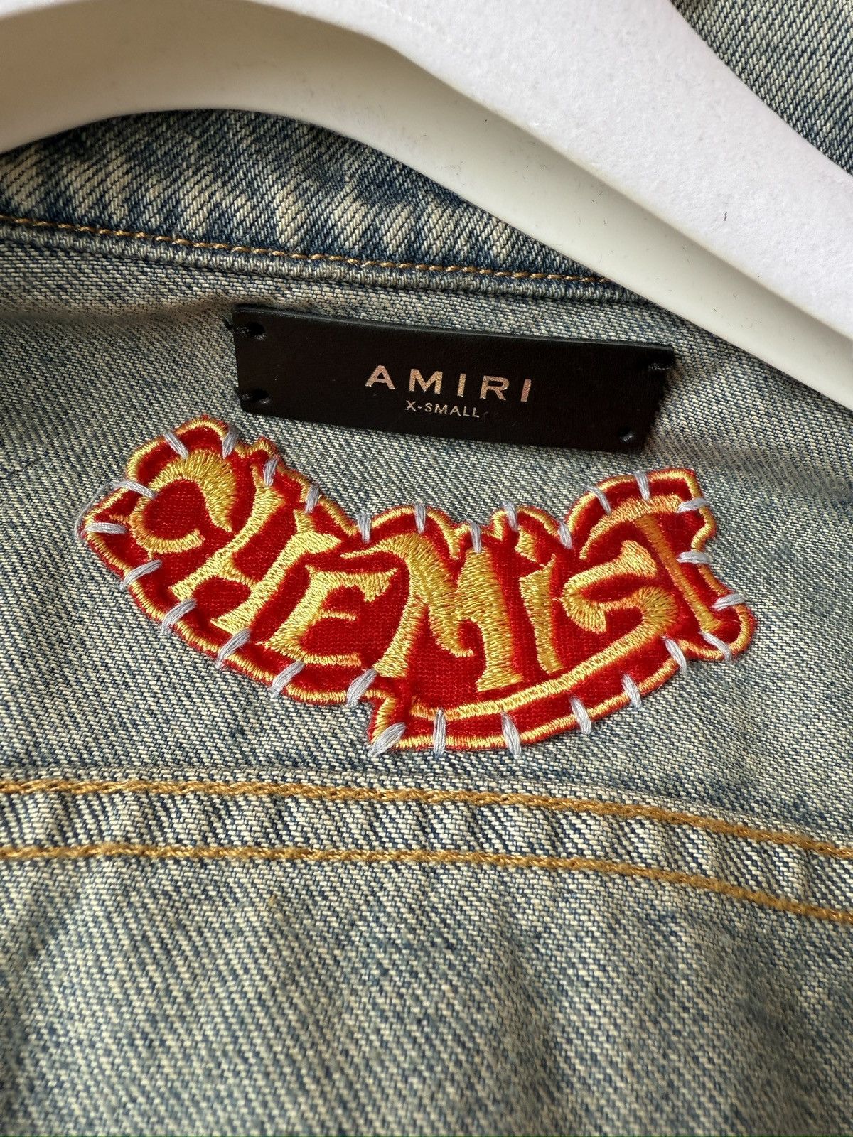 Amiri Chemist Star Trucker Jacket Clay Indigo Size US XS / EU 42 / 0 - 7 Thumbnail