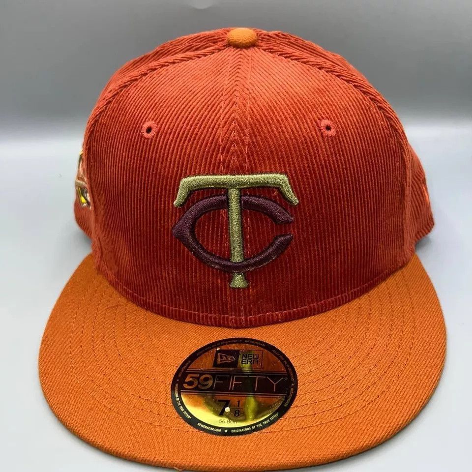 New Era Minnesota Twins Hat Men 7 1/8 Corduroy Fitted Cap New Size ONE SIZE - 2 Thumbnail