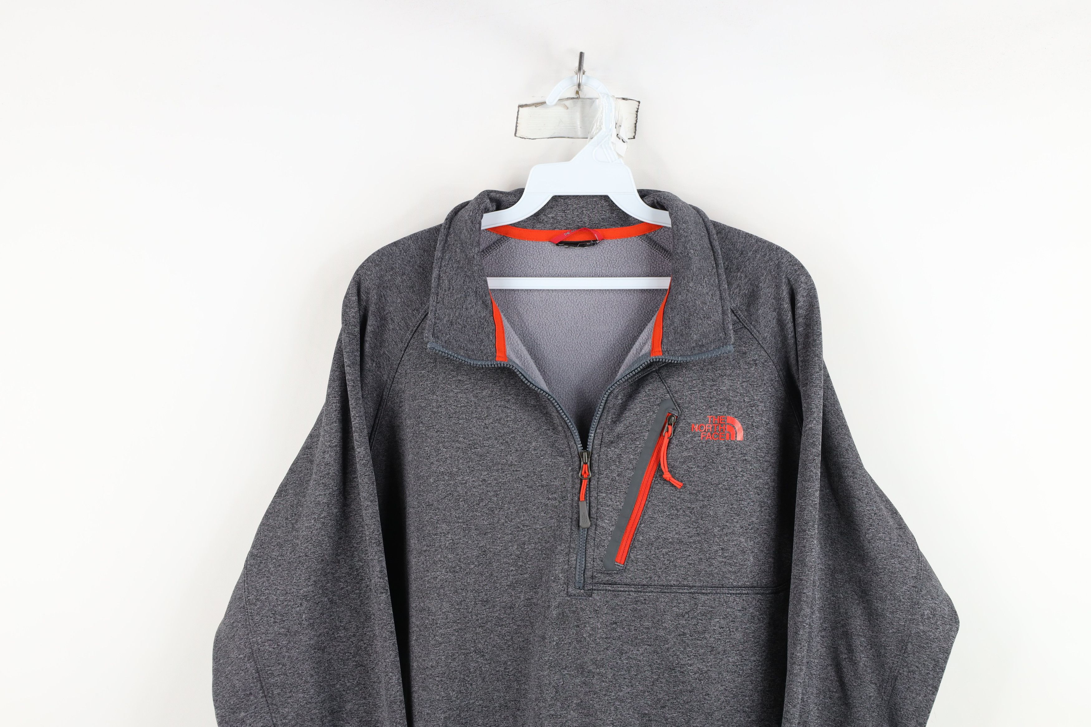 The North Face The North Face Fleece Lined Half Zip Pullover Sweater Gray Size US M / EU 48-50 / 2 - 2 Thumbnail