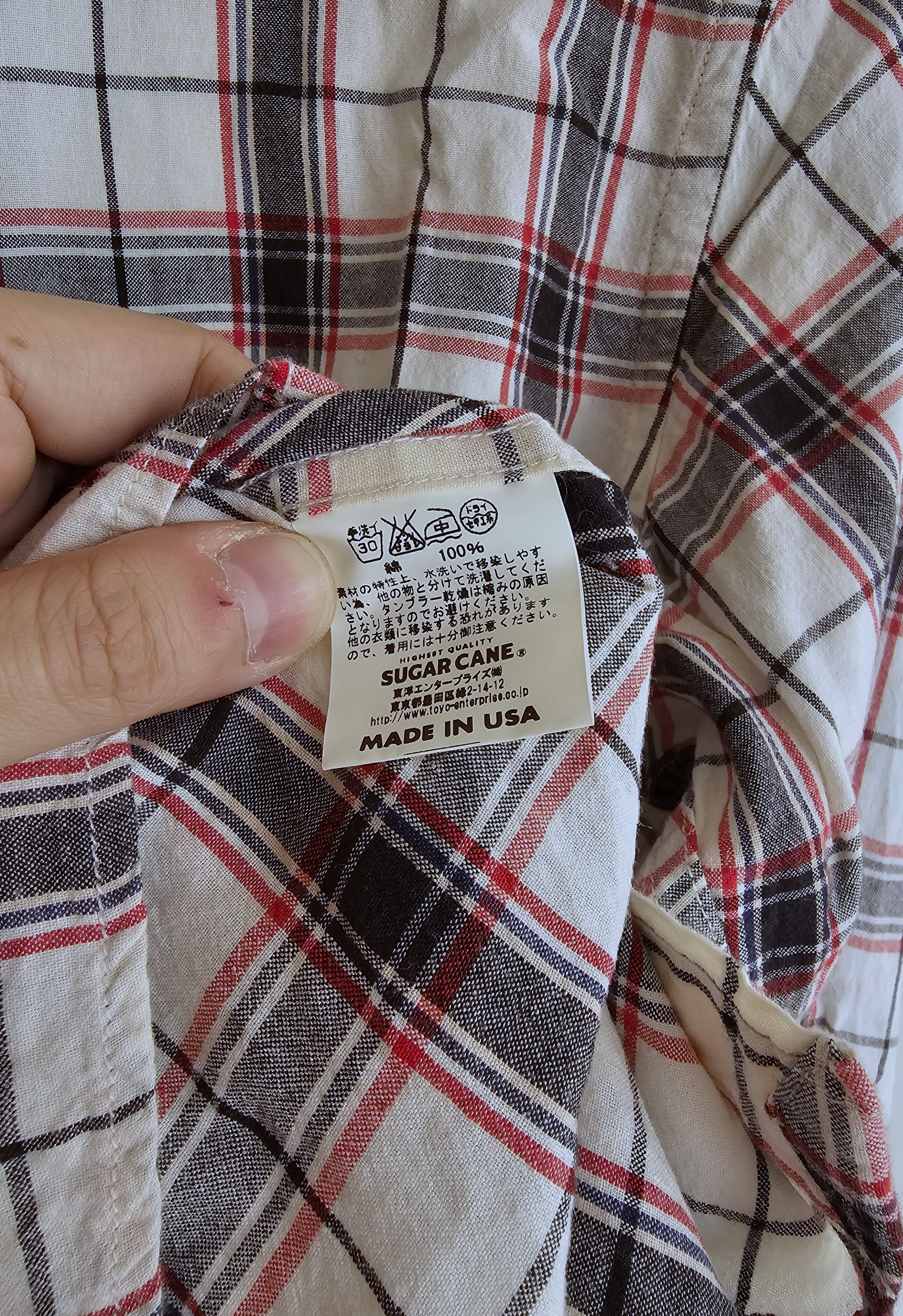 Sugar Cane Sugar Cane Long Sleeve White Checkered Size US S / EU 44-46 / 1 - 5 Thumbnail