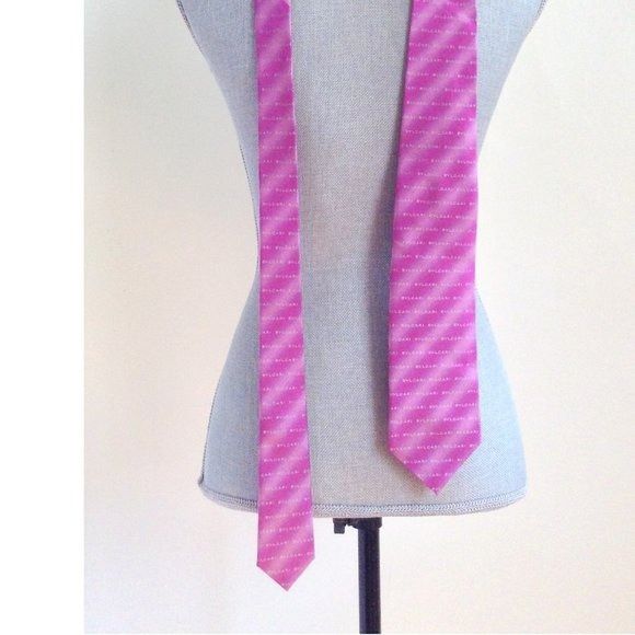 Bvlgari Bvlgari Tie silk pink Size ONE SIZE - 2 Thumbnail