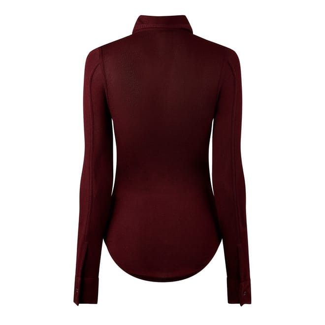 Bottega Veneta Bottega Veneta Slim Fit Short Sleeve Knit Top in Red Size M / US 6-8 / IT 42-44 - 2 Thumbnail