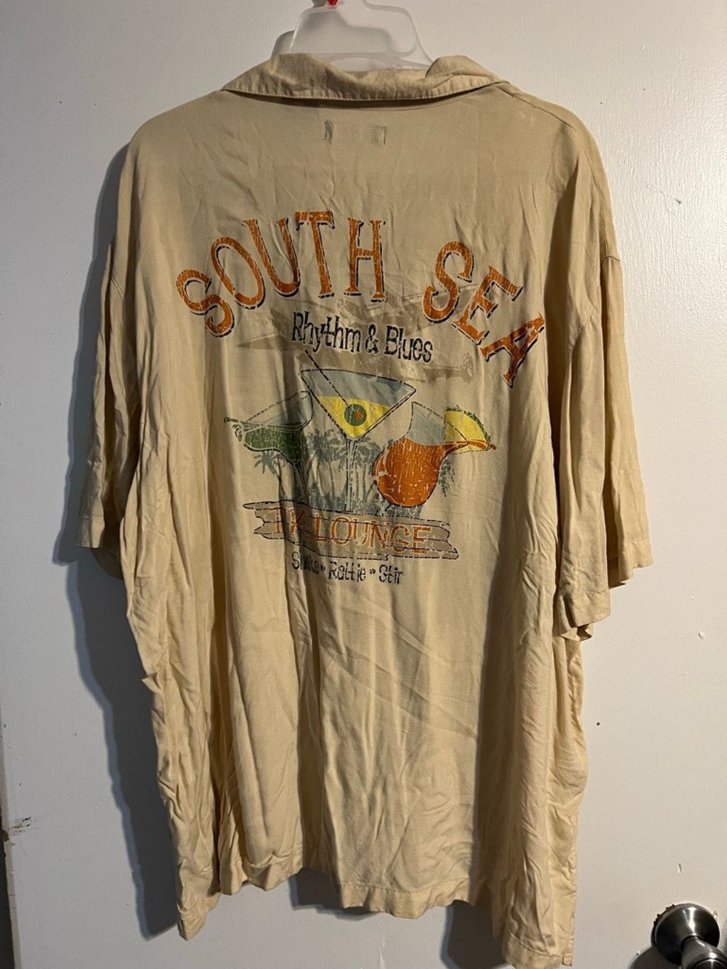 Puritan Men's Puritan Casual Button Down Shirt XL Beige with Orange Size US XL / EU 56 / 4 - 3 Thumbnail