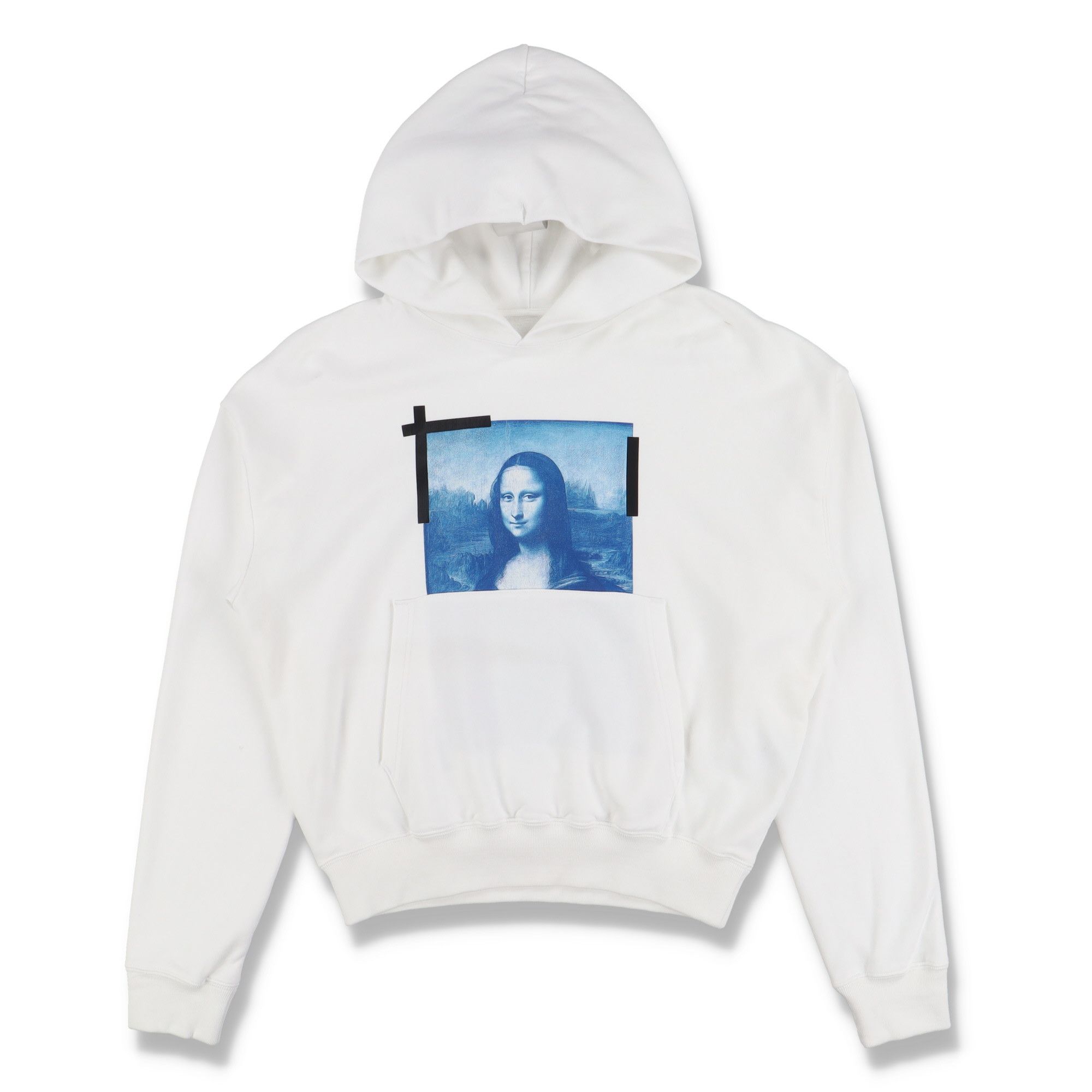 Off-White White Mona Lisa Logo Oversized Hoodie Size US L / EU 52-54 / 3 - 1 Thumbnail