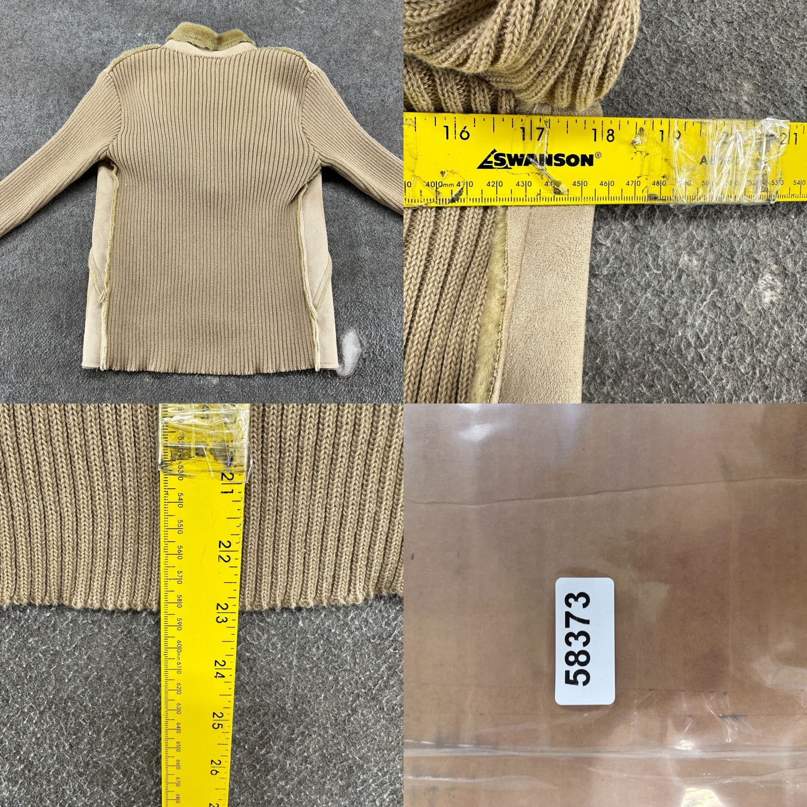 Vintage VINTAGE Questions Jacket Womens M Brown Faux Suede Fur Polyester Ribbed Knit 90s Bomber Hooded Button Long Sleeve Z2K Size M / US 6-8 / IT 42-44 - 8 Thumbnail
