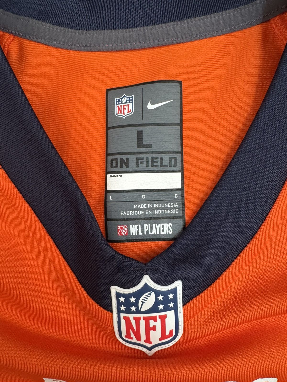 Nike Denver Broncos Russell Wilson #3 NFL On Field Home Jersey Size US L / EU 52-54 / 3 - 5 Thumbnail
