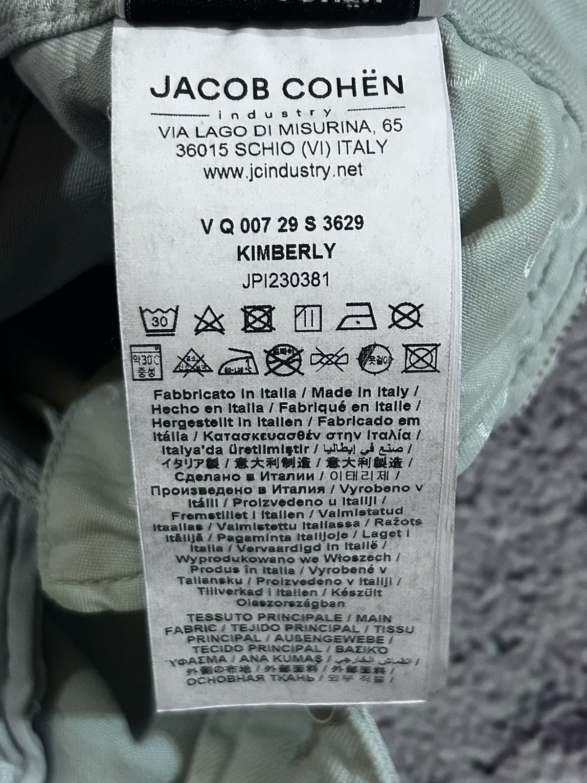 Jacob Cohen Jacob Cohën Women’s Jeans Mint Color Skinny Pants Size 25" / US 0 / IT 36 - 10 Thumbnail