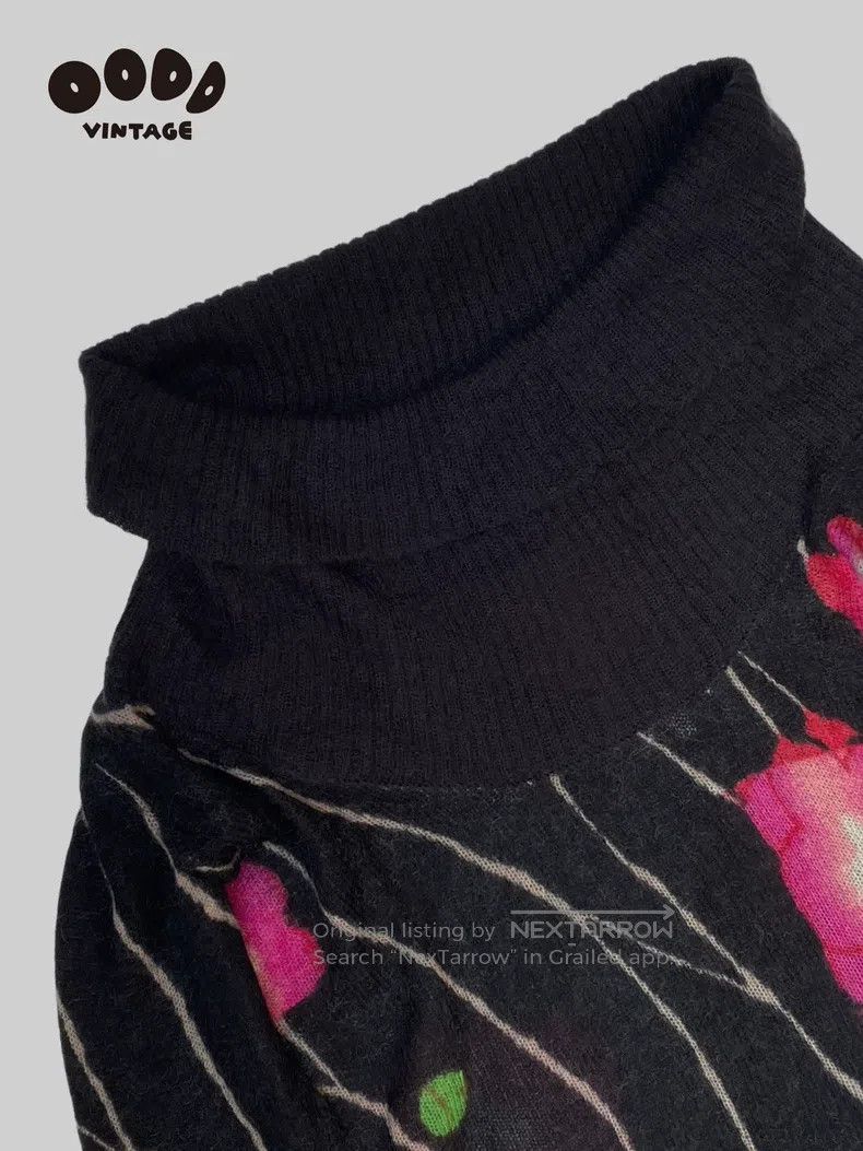 Kenzo Kenzo High-neck mohair knit sweater Size S / US 4 / IT 40 - 4 Thumbnail