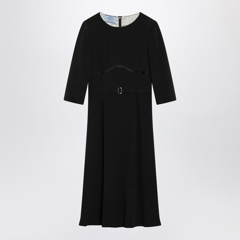Prada Prada Black Silk-Blend Dress Size M / US 6-8 / IT 42-44 - 1 Thumbnail