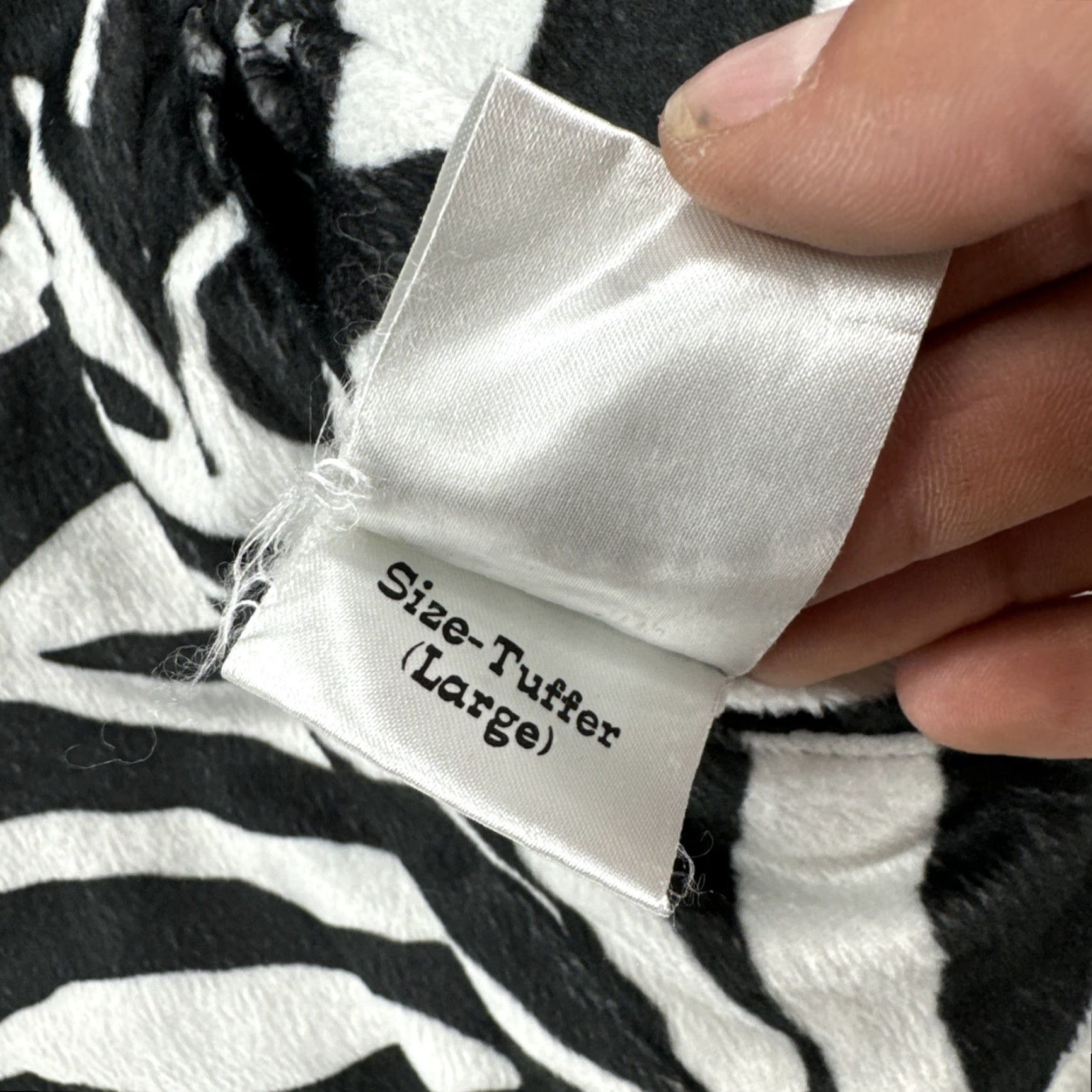Vintage Cowgirl Tuff Western Vest Reversible Zebra Fleece Black Canvas Size Large Women Sleeveless Zip Pockets Logo Size L / US 10 / IT 46 - 5 Thumbnail
