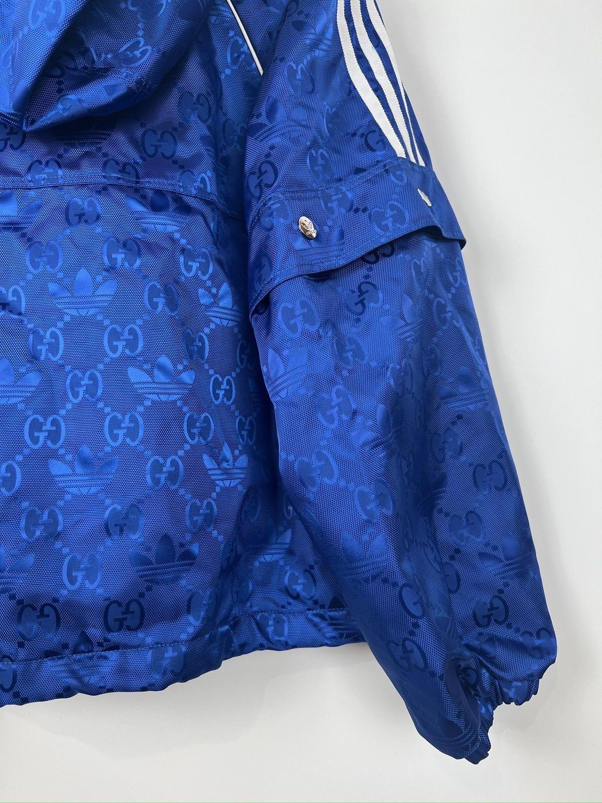 Adidas × Gucci Adidas x Gucci Blue Monogram Jacket - Iconic Collaboration Size XS / US 0-2 / IT 36-38 - 4 Thumbnail