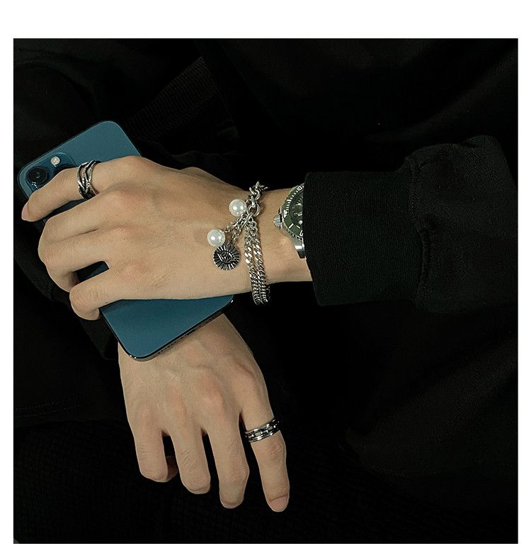 Jewelry Dark Bracelet Y2K Punk Chain Gotch Bracelets Chains Size ONE SIZE - 6 Thumbnail