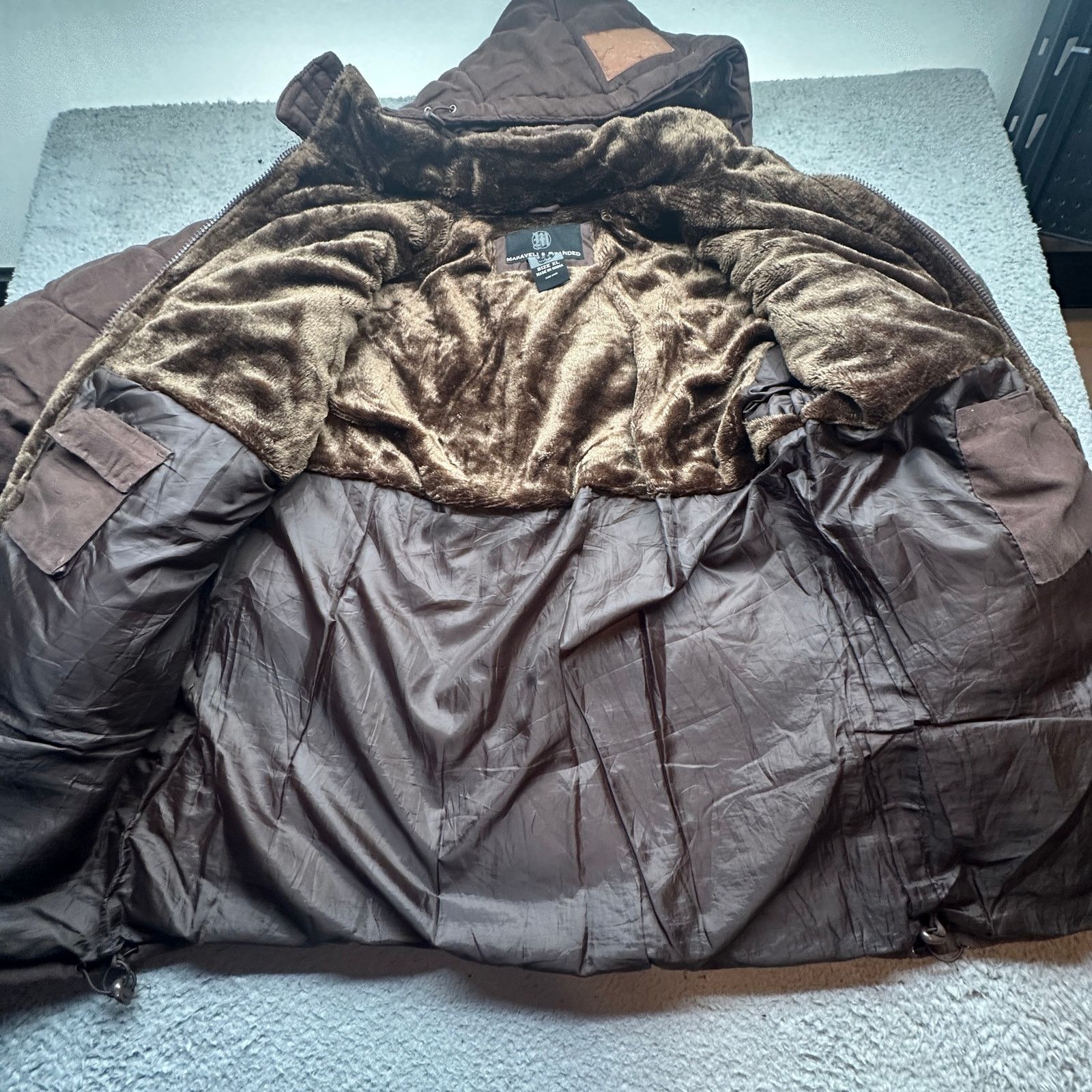 Makaveli VTG Makaveli Branded Tupac Parka Brown Puffer Jacket Mens XL Size US XL / EU 56 / 4 - 13 Thumbnail