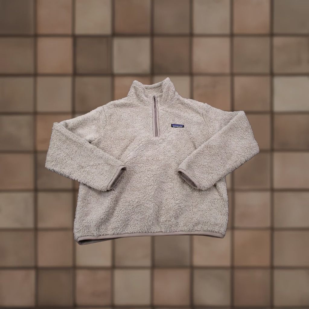 Patagonia Patagonia Jacket Womens S Beige Fleece 1/4 Zip Windbreaker Lightweight Thermal Outdoor Camping Hiking Vest Size S / US 4 / IT 40 - 1 Thumbnail