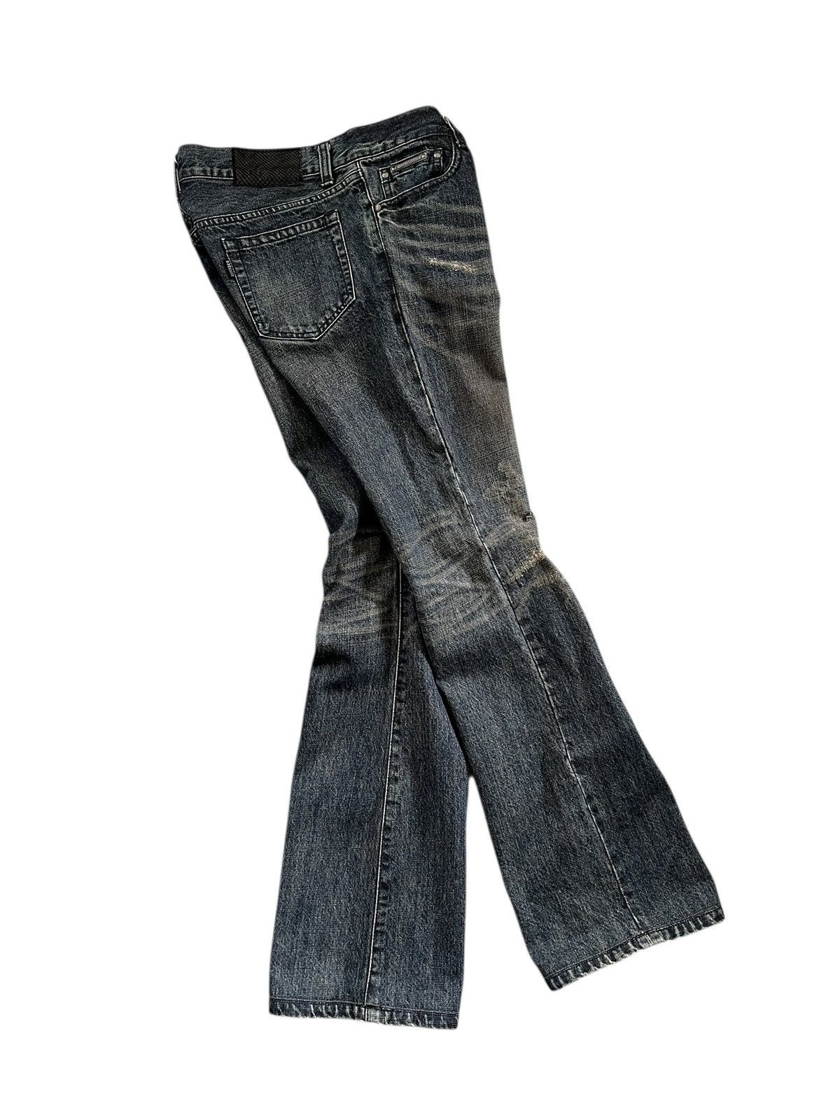 5351 POUR LES HOMMES 5351 Pour Les Homme Distressed Flare Denim Size US 35 - 3 Thumbnail