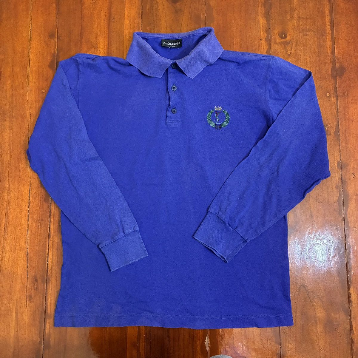 Vintage Yves Saint Lauren Long Sleeves Polo