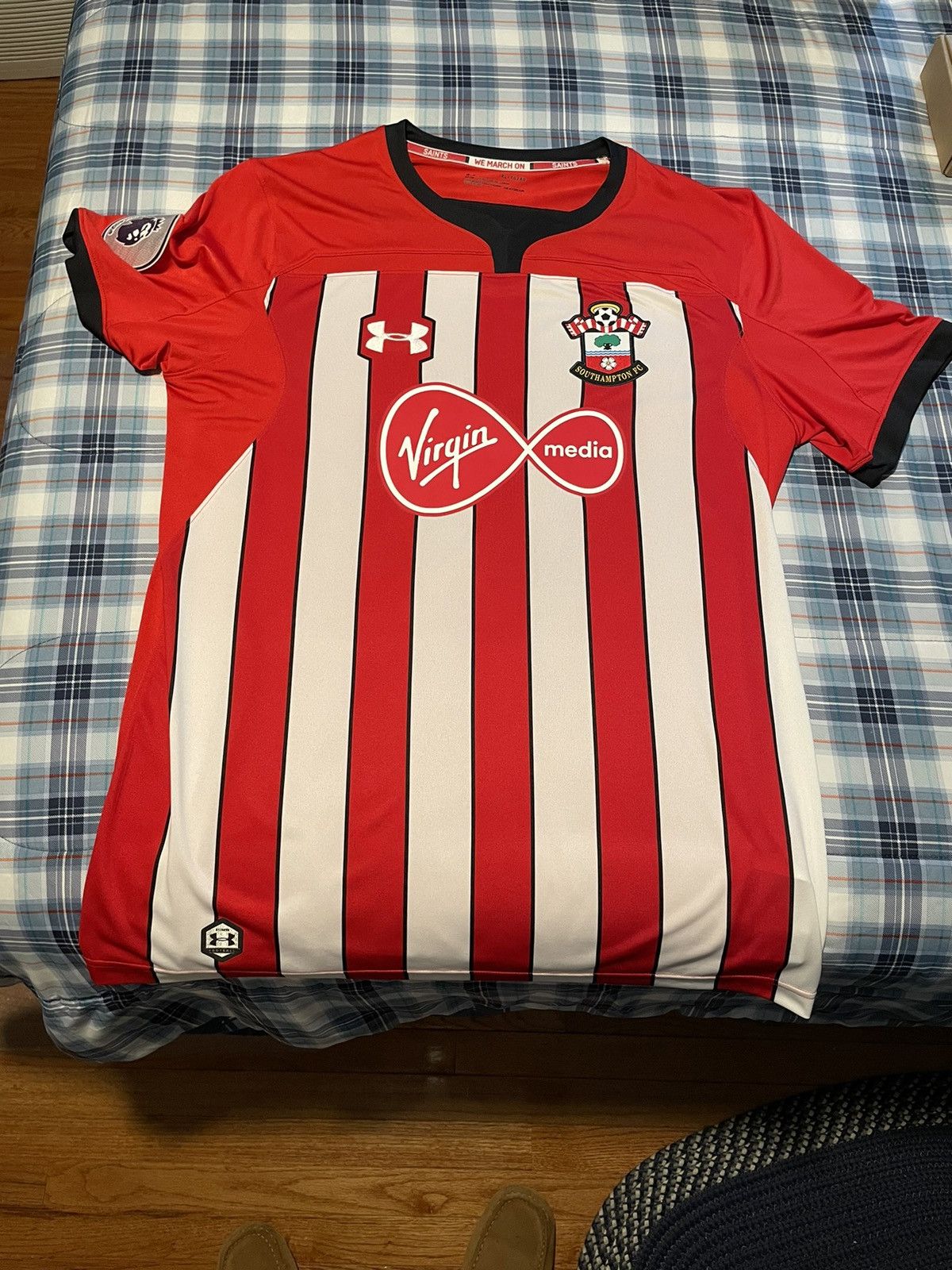 image of Under Armour 2018/19 Southampton F.c. Jersey in Red, Men's (Size XL)