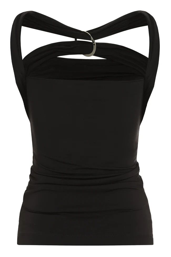The Attico o1mle0525 Ginnie Tank Top in Black Size M / US 6-8 / IT 42-44 - 2 Thumbnail