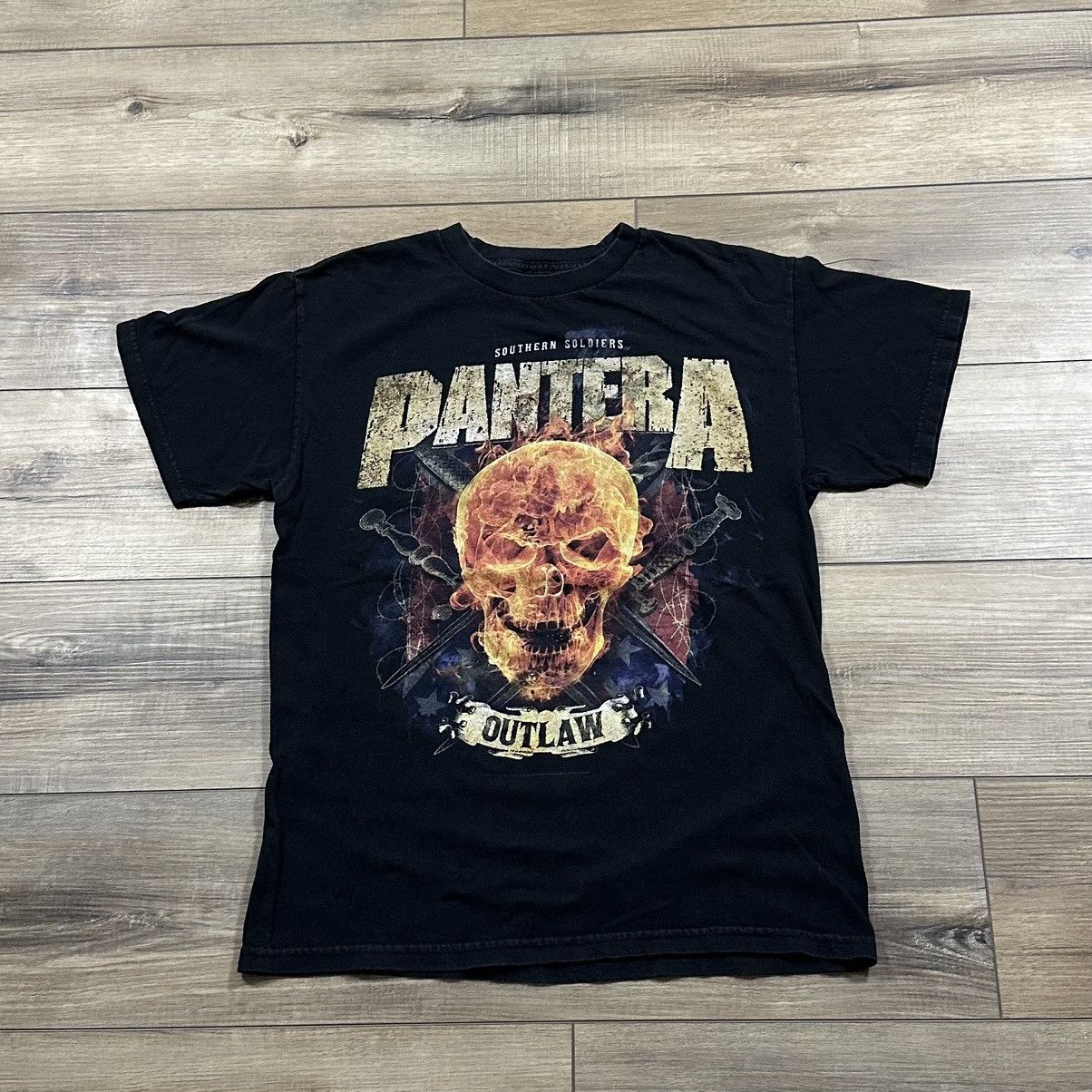 Other Vintage 2000s Pantera Southern Soldiers Outlaw Skull Tee Size US M / EU 48-50 / 2 - 1 Thumbnail