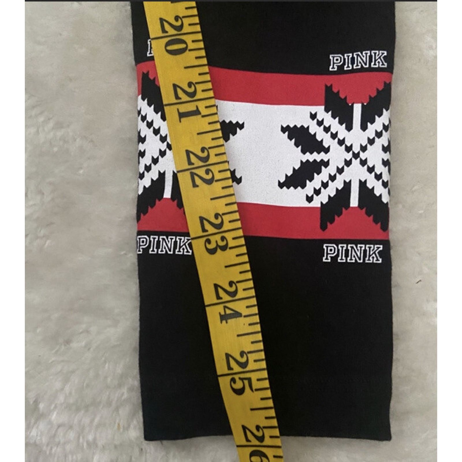 Victoria's Secret PINK Victorias Secret Black Leggings Yoga Snowflake Lounge Size 24" / US 00 / IT 34 - 7 Thumbnail