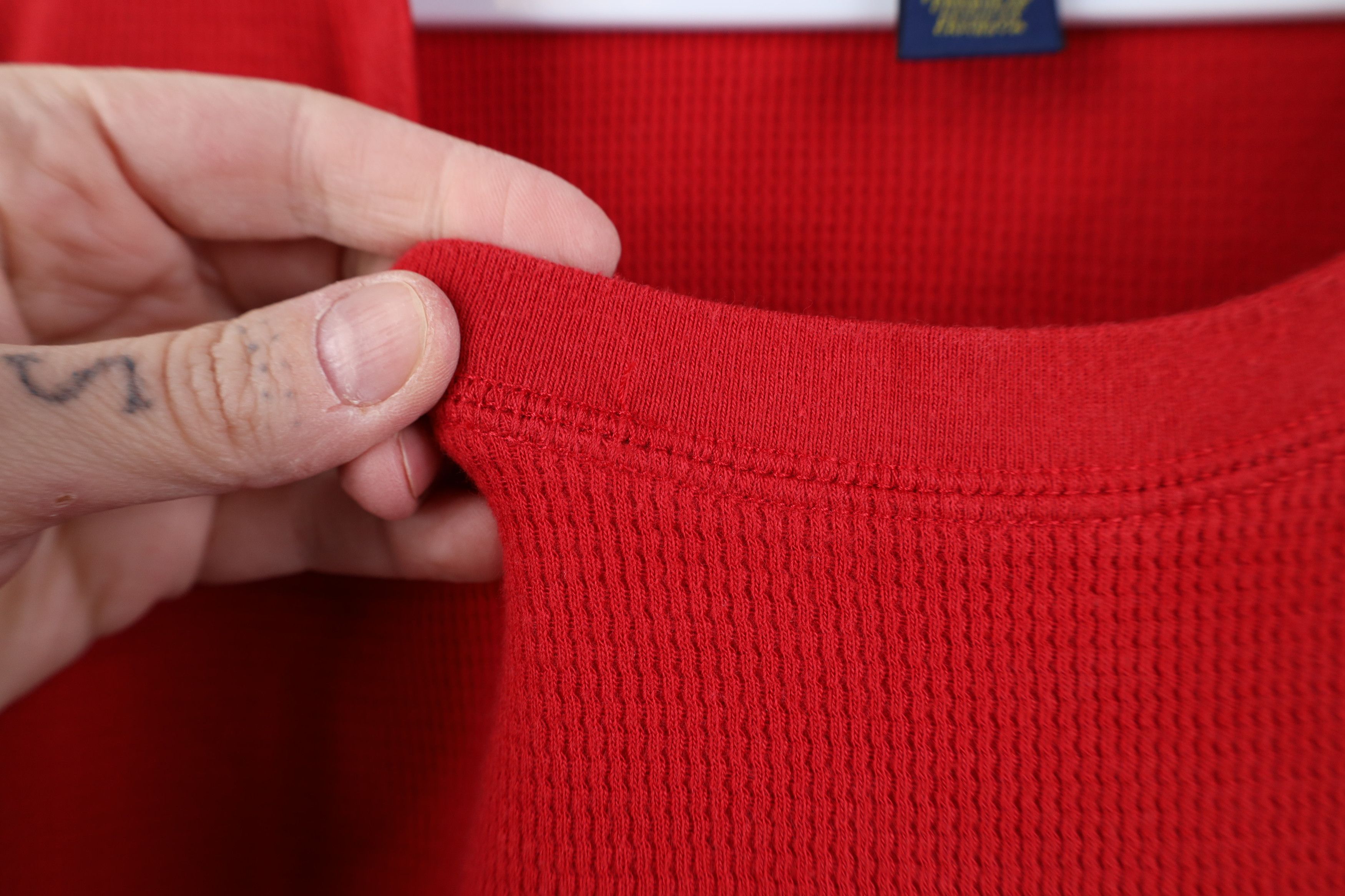 Polo Ralph Lauren Vintage 90s Y2K Ralph Lauren Waffle Knit Long Sleeve T-Shirt Size US XXL / EU 58 / 5 - 5 Thumbnail