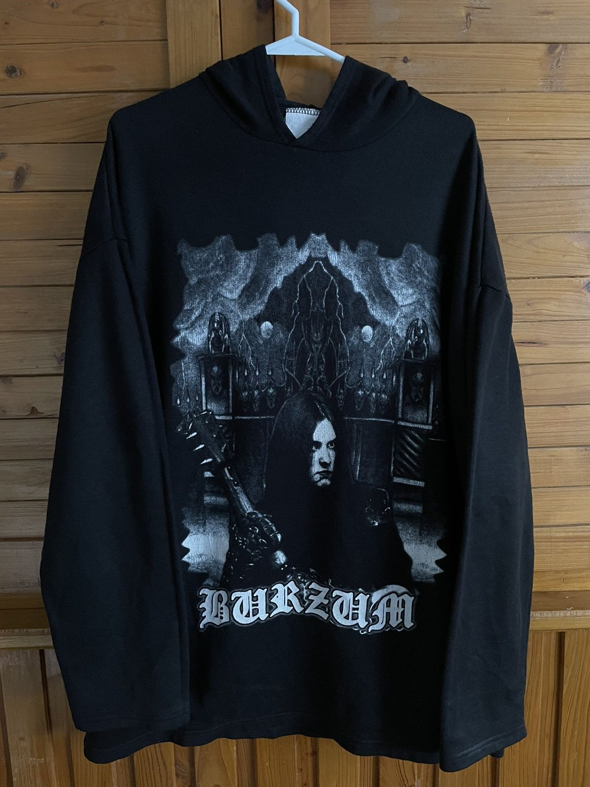 Vintage RARE Vintage Burzum hoodie 2000s black metal 90s Size US XL / EU 56 / 4 - 1 Thumbnail