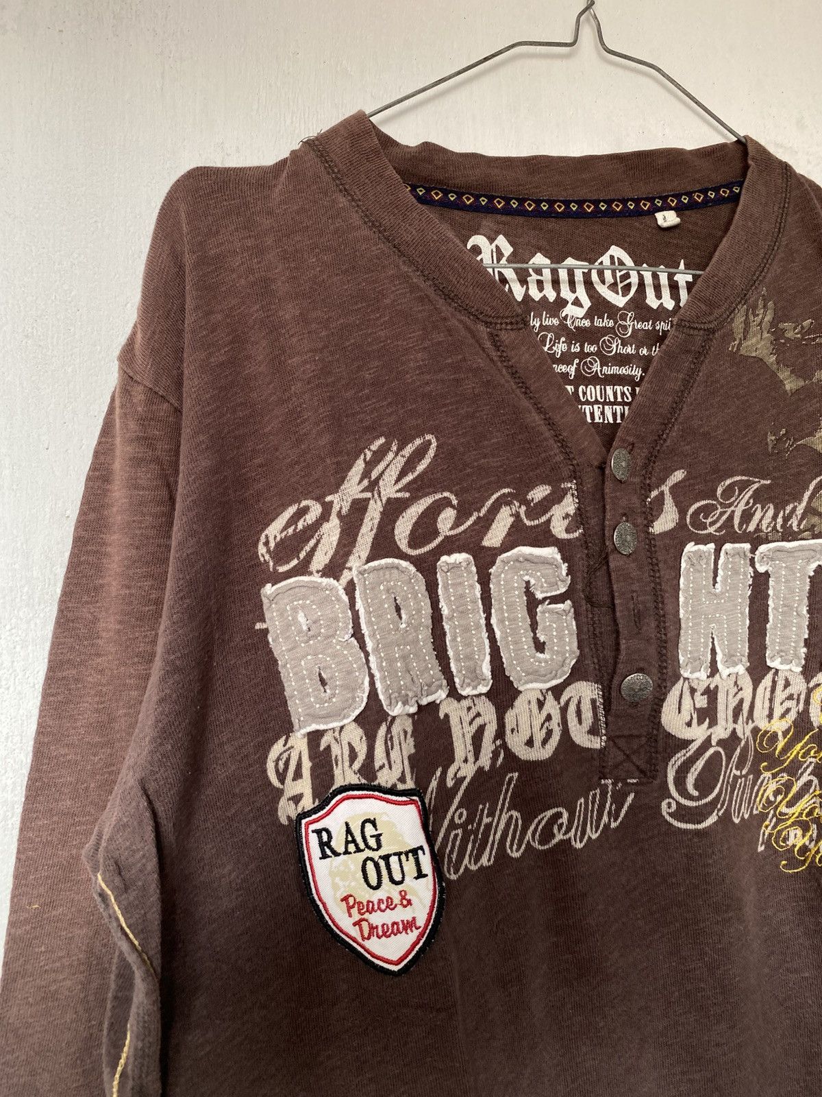 Hysteric Glamour × If Six Was Nine × Japanese Brand Rag Out Poem Longsleeve Lgb Style Size US L / EU 52-54 / 3 - 5 Thumbnail