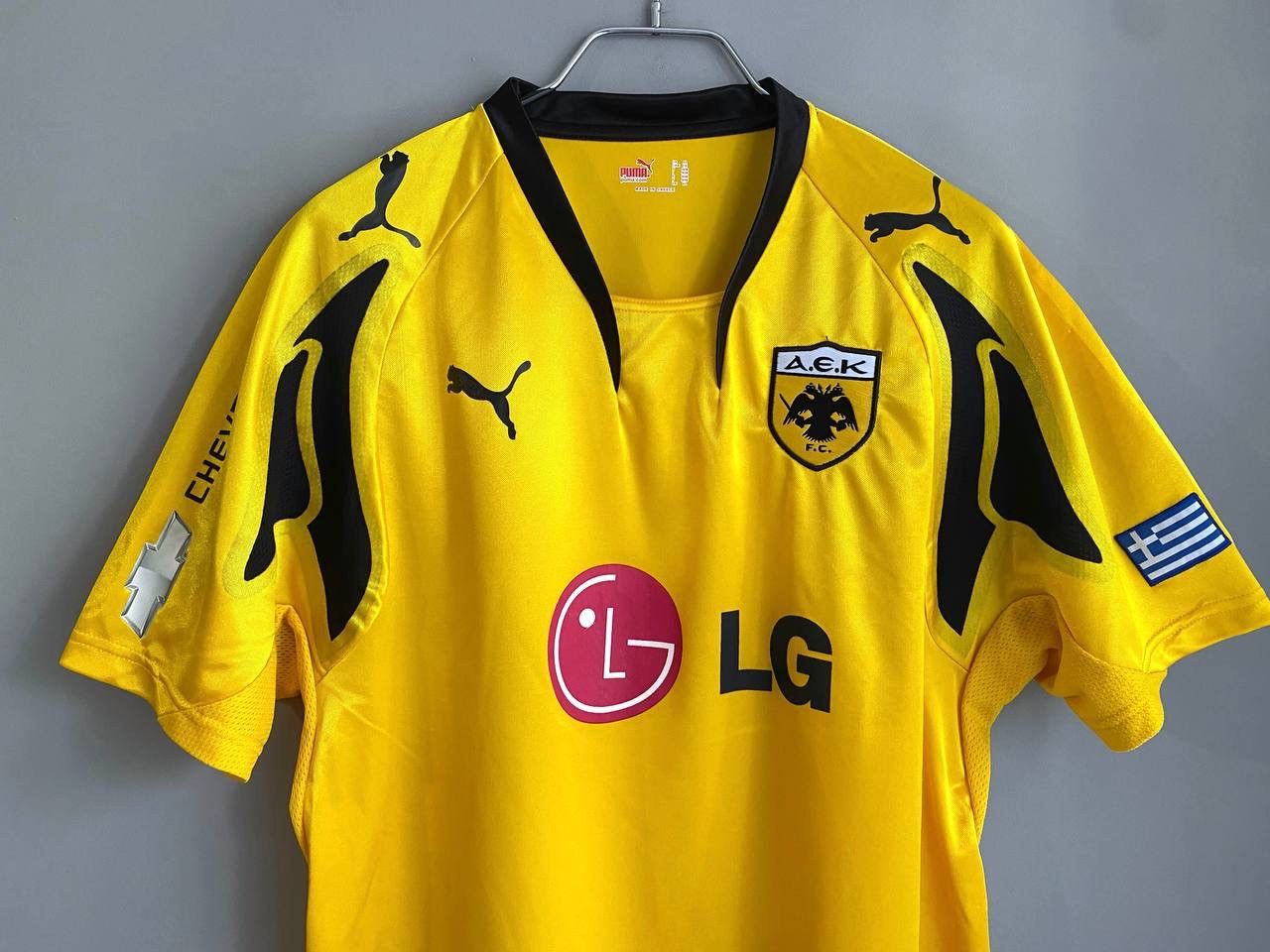Puma Puma AEK Athens FC 2007/2008 Home Soccer Jersey, Size XL Size US XL / EU 56 / 4 - 4 Thumbnail
