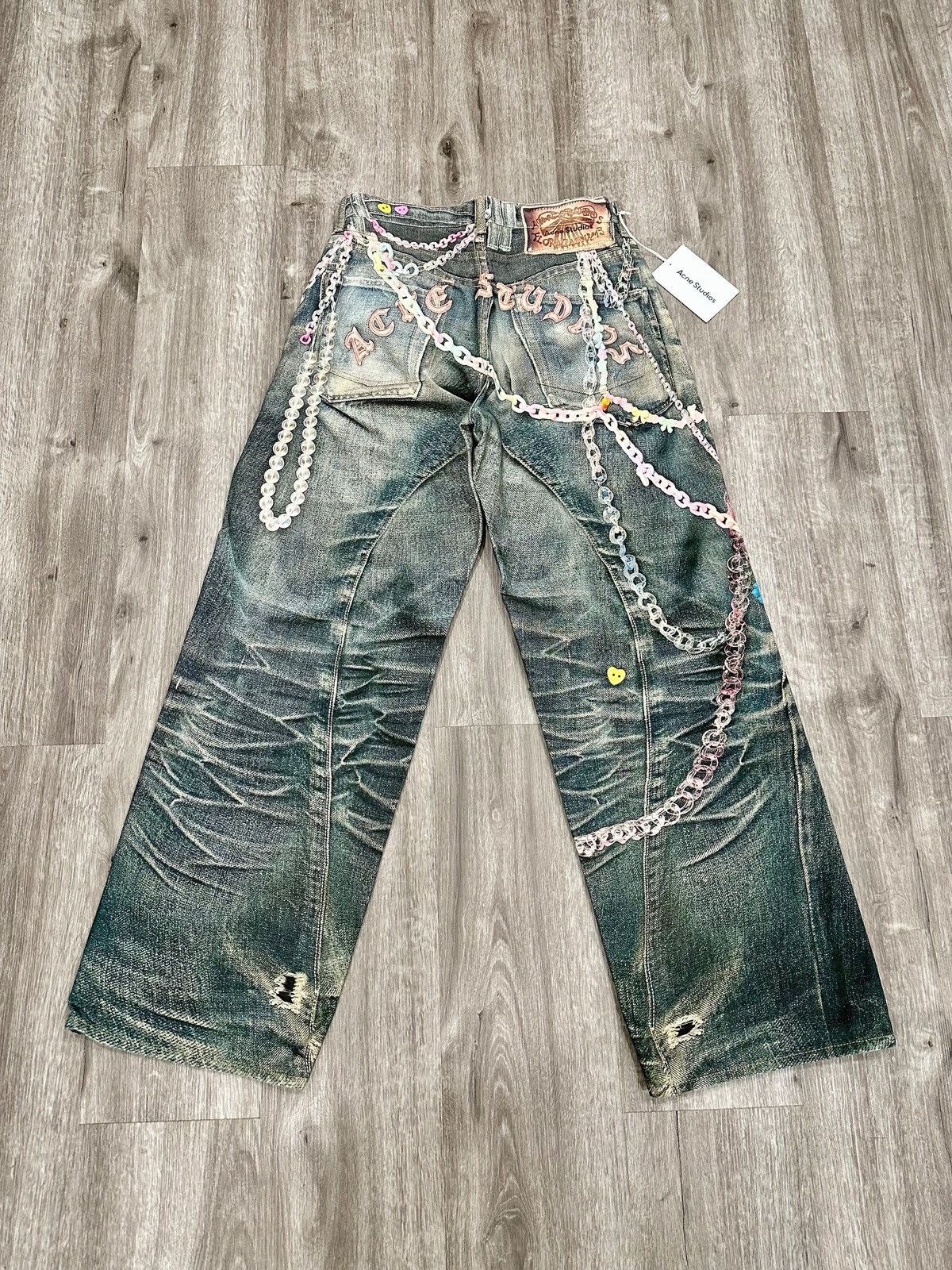 Acne Studios Acne Studios 1981 Trompe L’oeil Kawaii Keychain Jeans Size US 29 - 4 Thumbnail