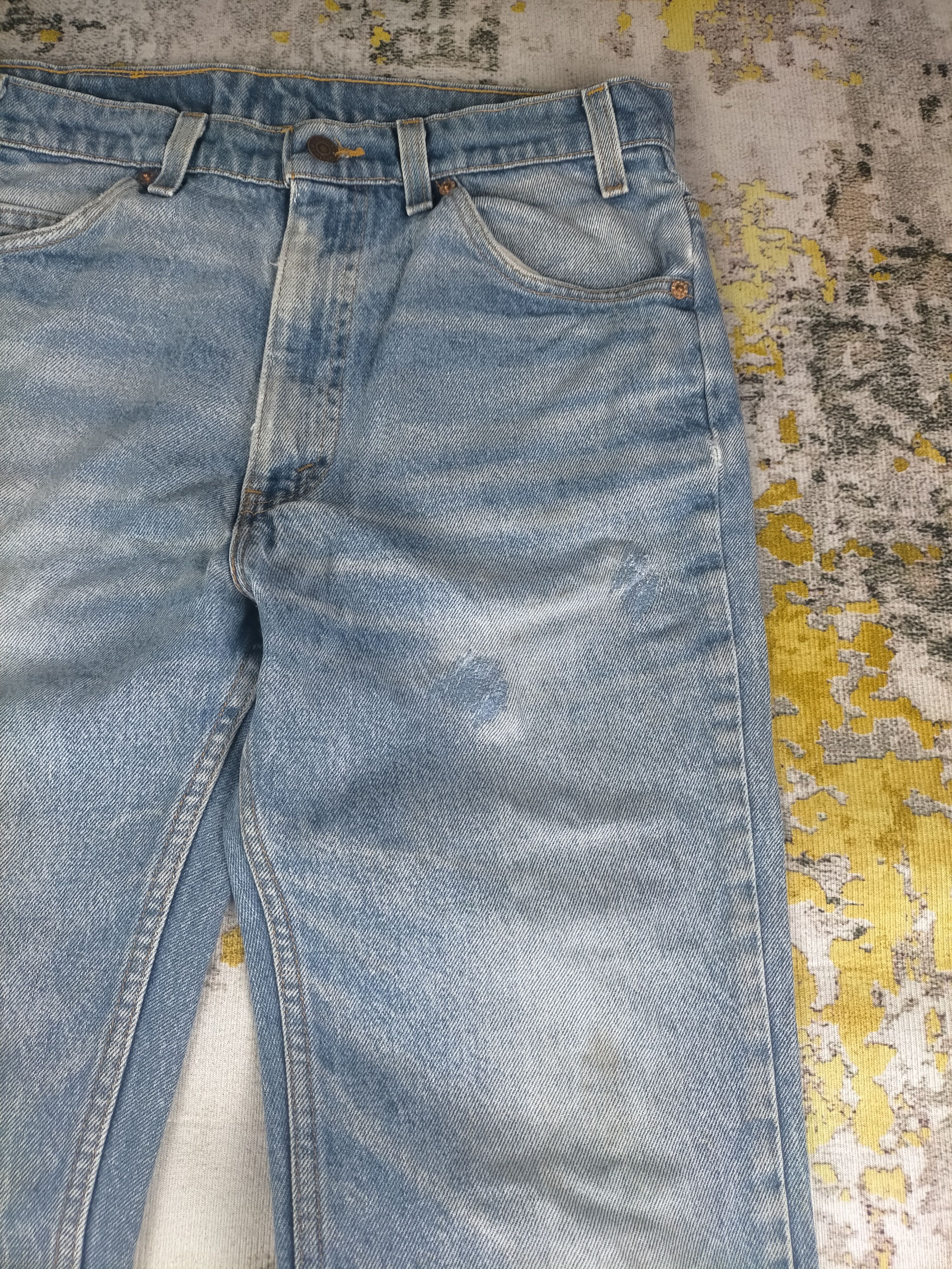 Vintage 🔥 Vintage 80s Levis 517 Orange Tab Flare Distressed Jeans Size US 32 / EU 48 - 4 Thumbnail
