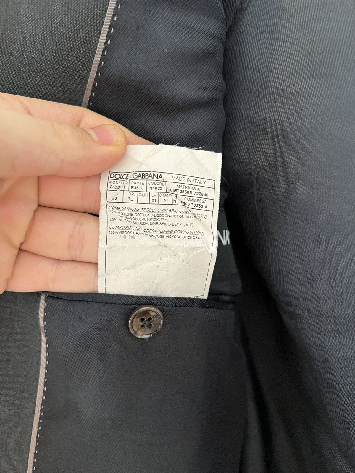 Dolce & Gabbana Dolce Gabbana Suit Size 52R - 4 Thumbnail