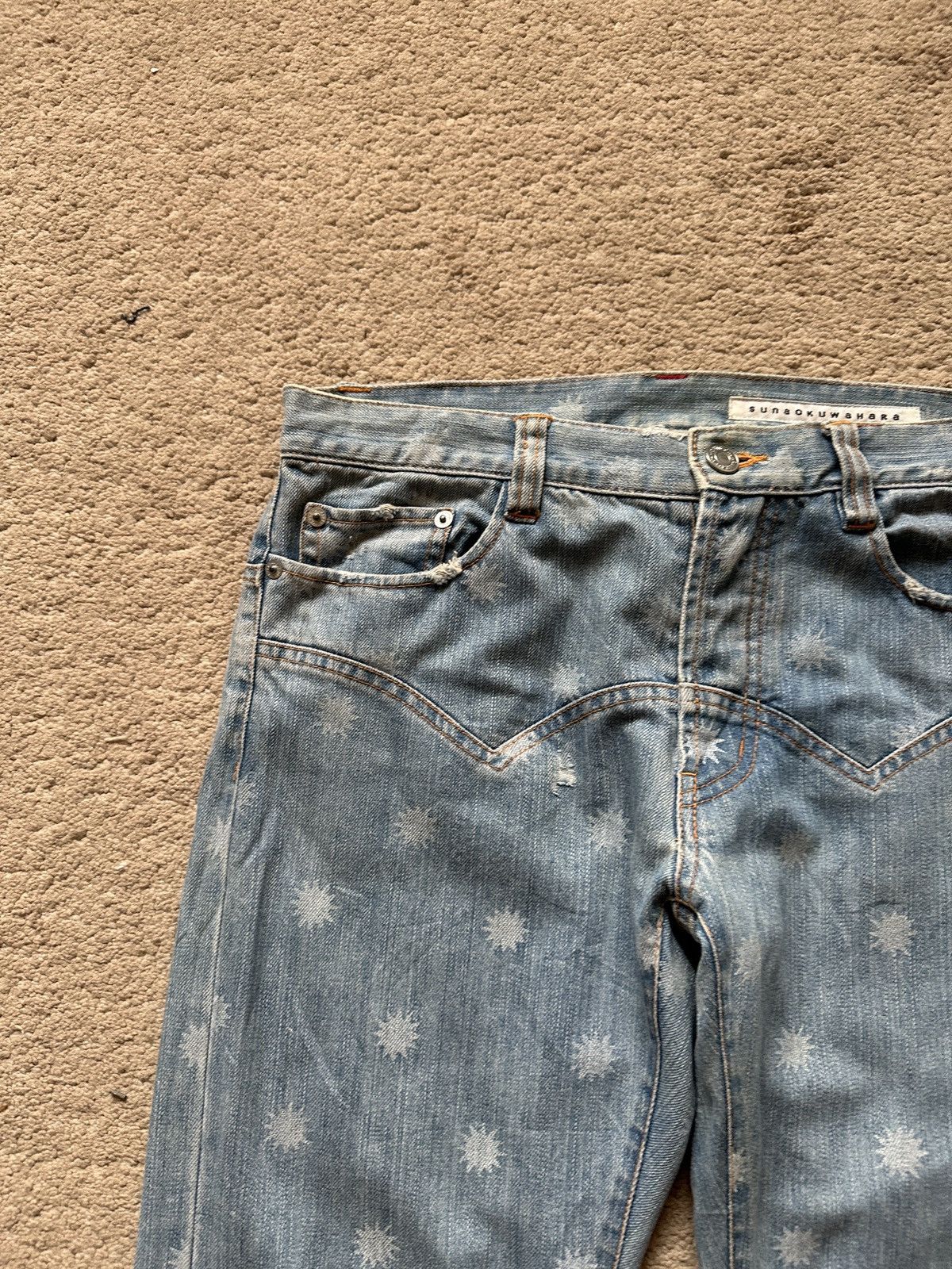 Tsumori Chisato 1990s SunaoKuwahara Bullet shot Jeans Size US 30 / EU 46 - 7 Thumbnail