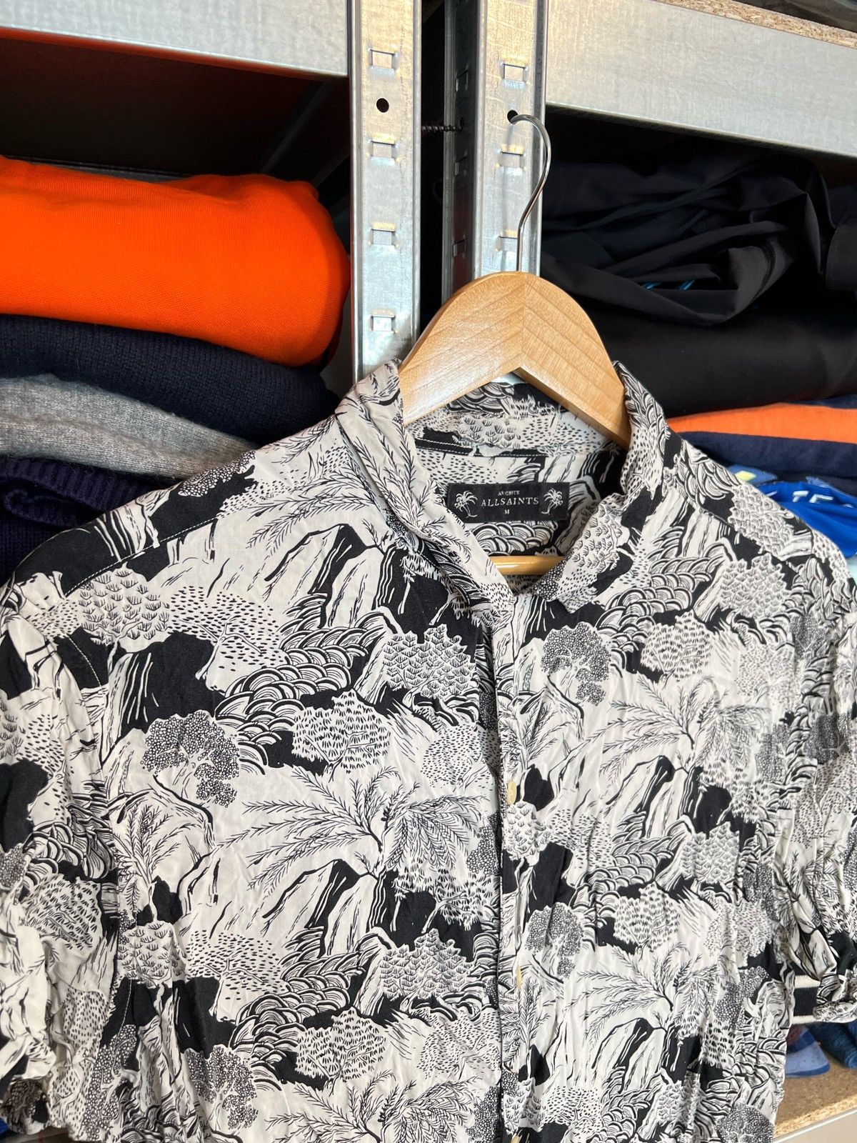 Allsaints Allsaints Hawaiian Shirt Button Up Short Sleeve Casual Sz M Size US M / EU 48-50 / 2 - 2 Thumbnail
