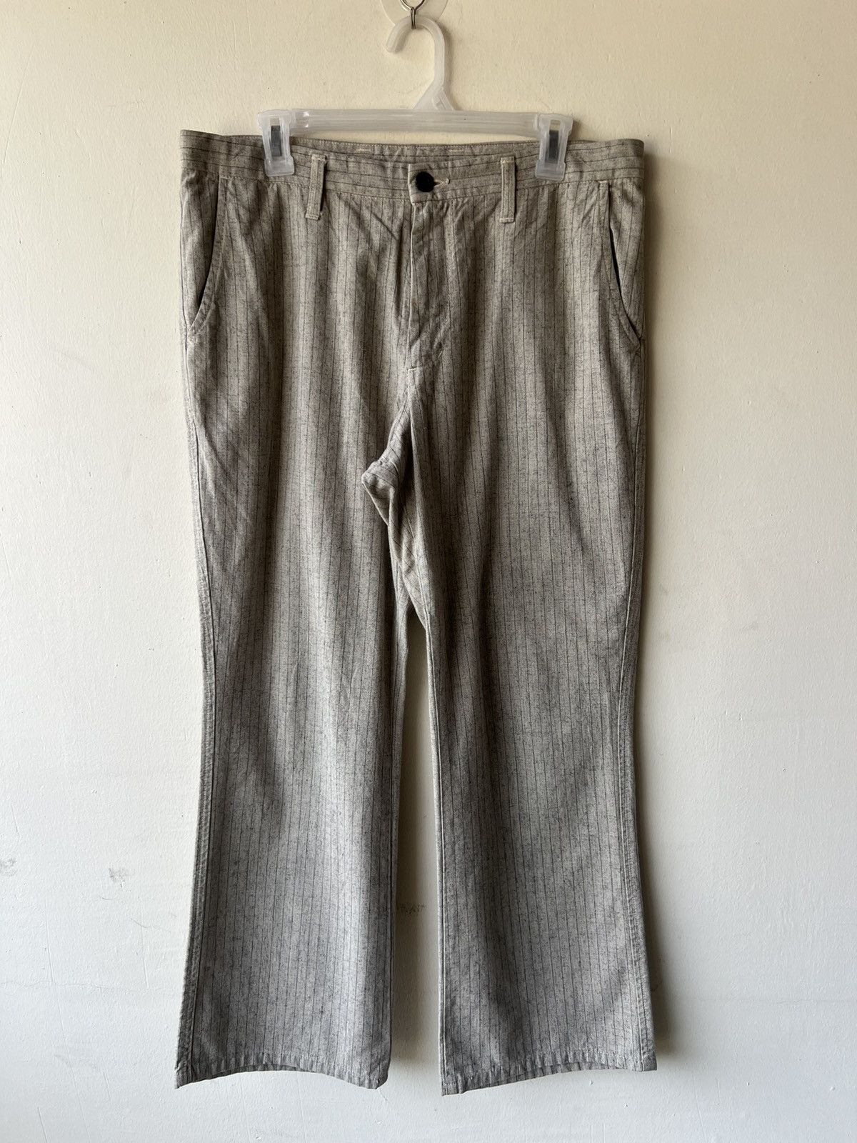 Vintage Japanese Brand BLUE WAY Made in Japan Striped Pant Size US 34 / EU 50 - 2 Thumbnail