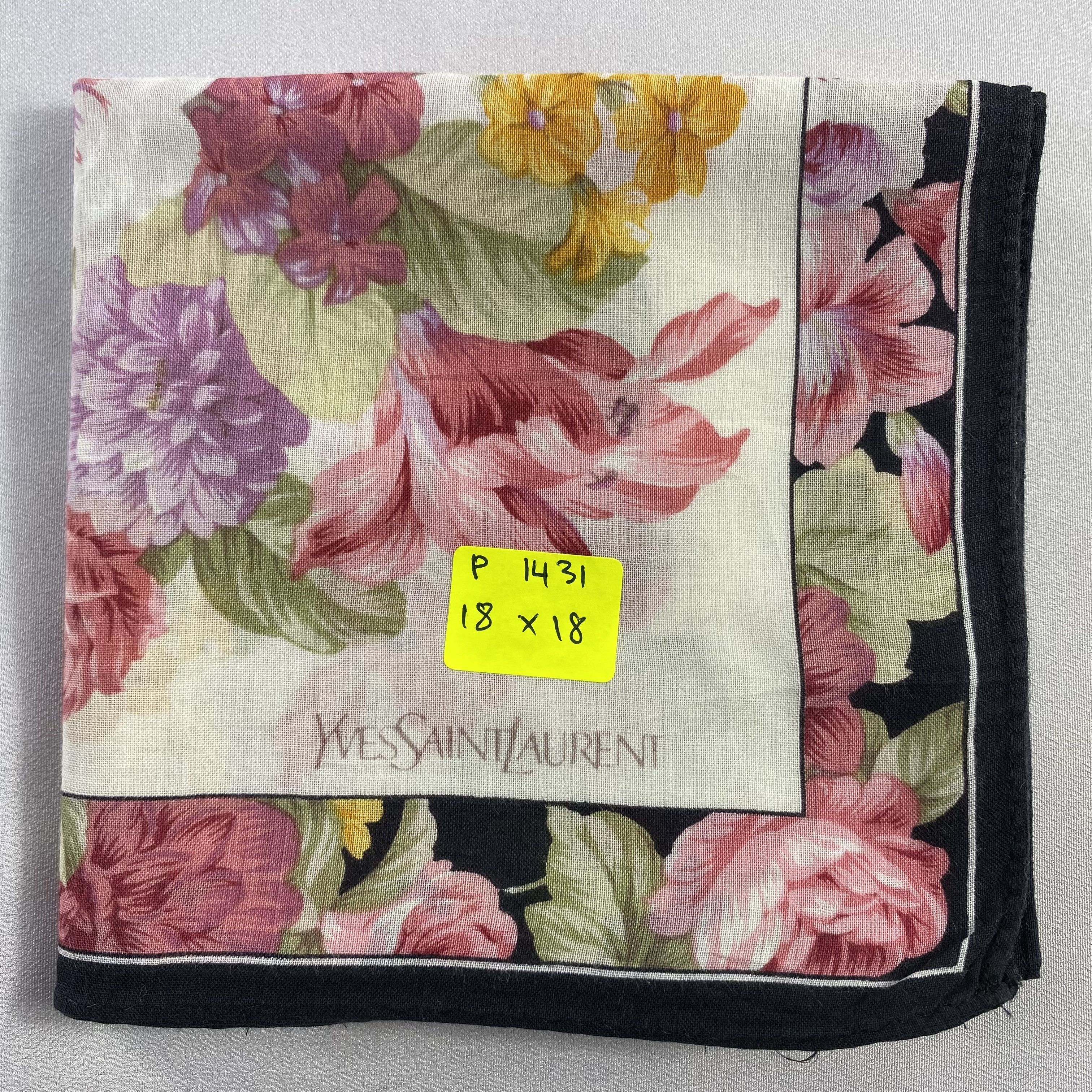 Vintage Yves Saint Laurent Handkerchief / Neckerchief-P1431 Size ONE SIZE - 5 Thumbnail