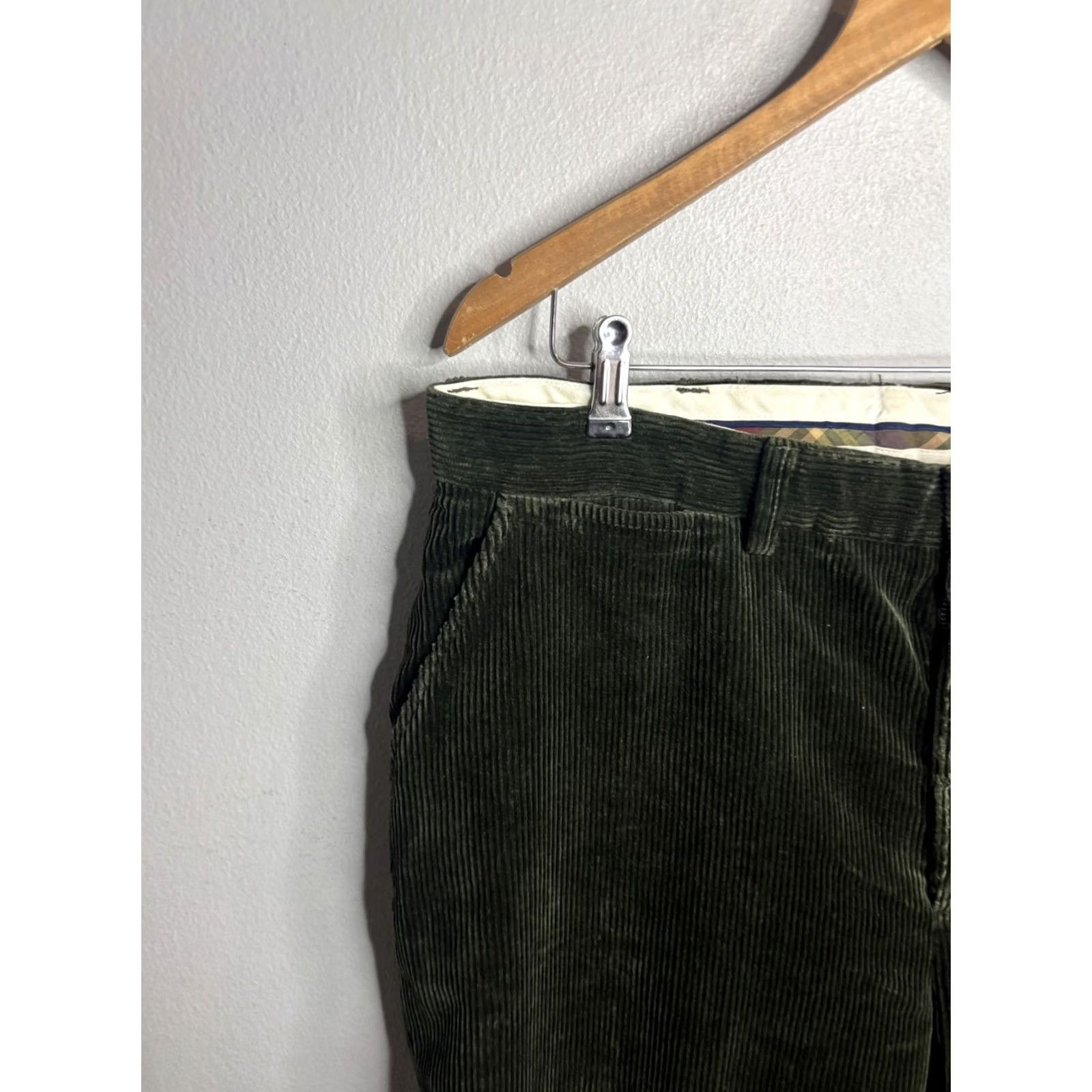 Polo Ralph Lauren Polo Ralph Lauren Prospect Corduroy Pants 38x32 Green 100% Cotton Zip Fly Mens Size US M / EU 48-50 / 2 - 2 Thumbnail