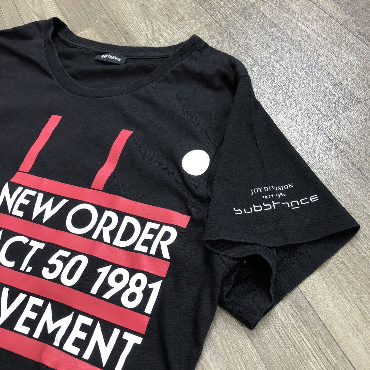 🇮🇹 SS18 Raf Simons New Order x Joy Division Flowers Black Tee