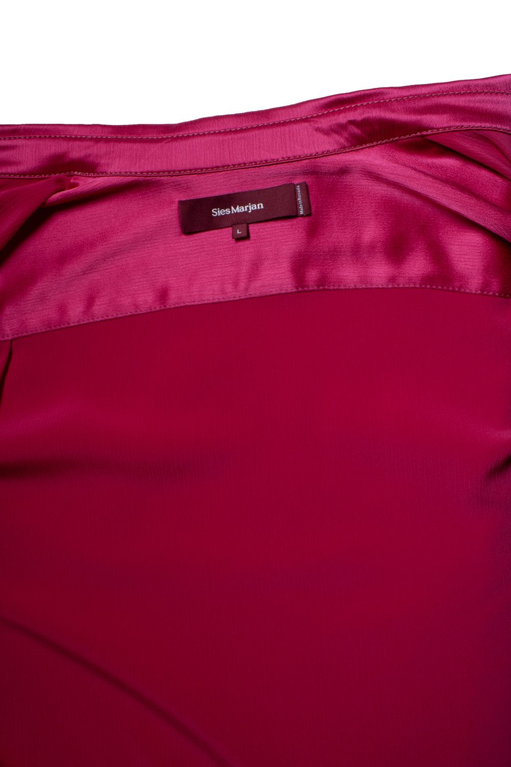 Sies Marjan Sies Marjan, Sander satin shirt in fuchsia Size US L / EU 52-54 / 3 - 5 Thumbnail