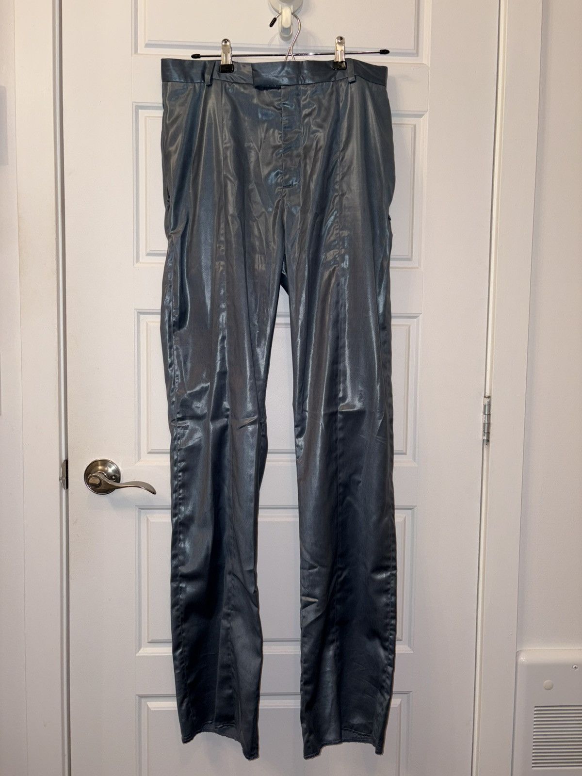 Martine Rose Straight-Leg Shiny Trousers