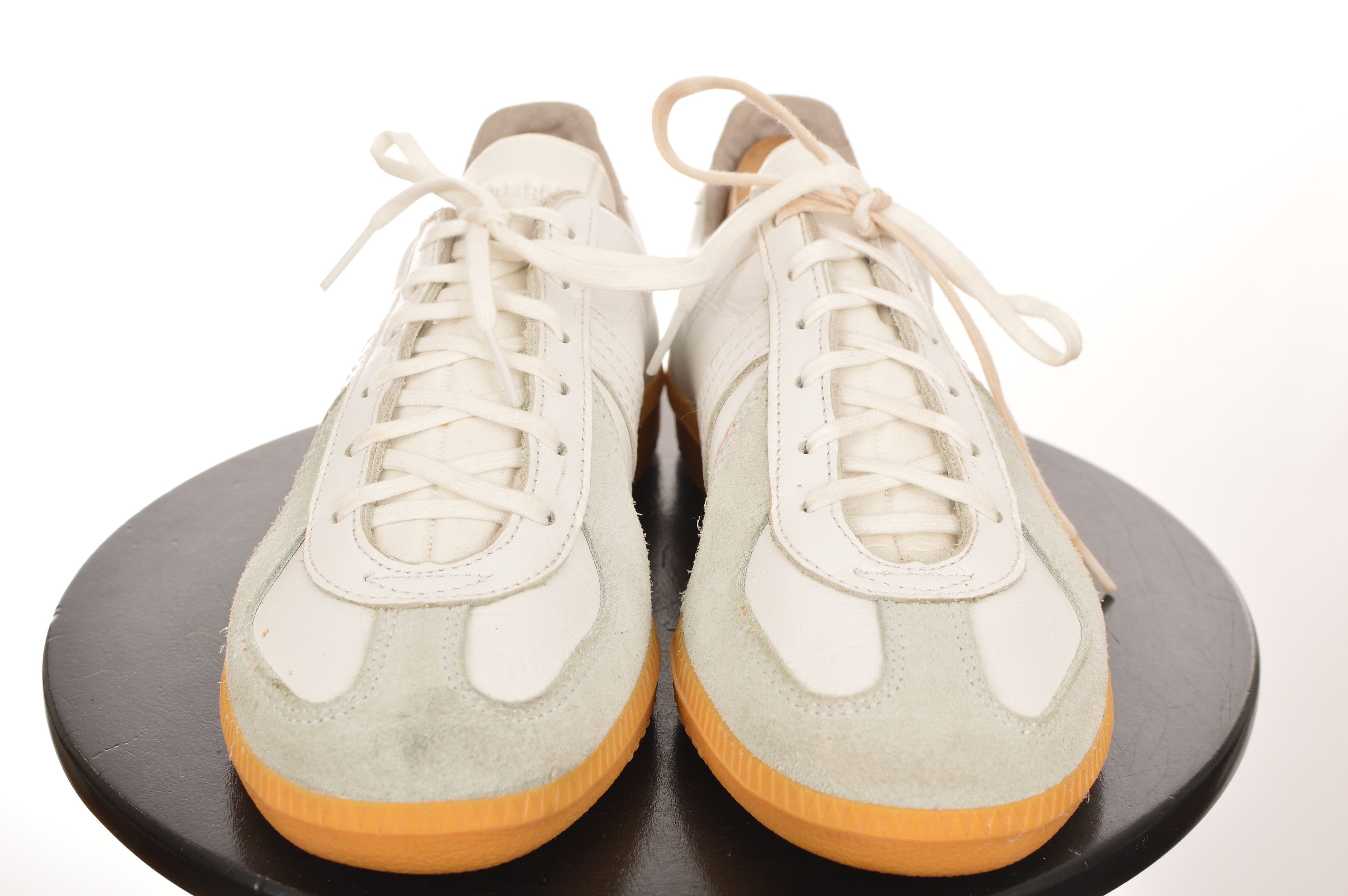 Vintage Bundeswehr BW Sport Vintage White Leather Sneakers Size US 5.5 / EU 38 - 2 Thumbnail