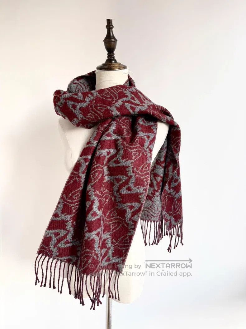 Vivienne Westwood Vivienne Westwood Gray Red Double-sided Full-print Saturn Size ONE SIZE - 3 Thumbnail