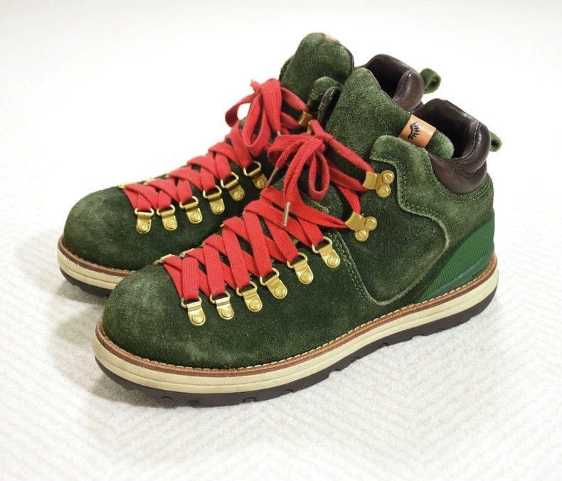 Visvim Serra Boots Hiking Shoes-2506 in Green, Men's (Size 8.5)